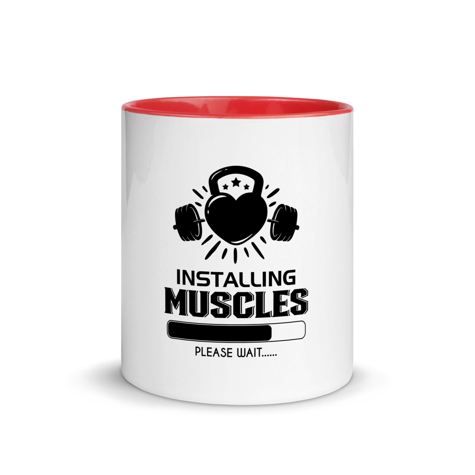 INSTALLING MUSCLES - Mug with Color Inside