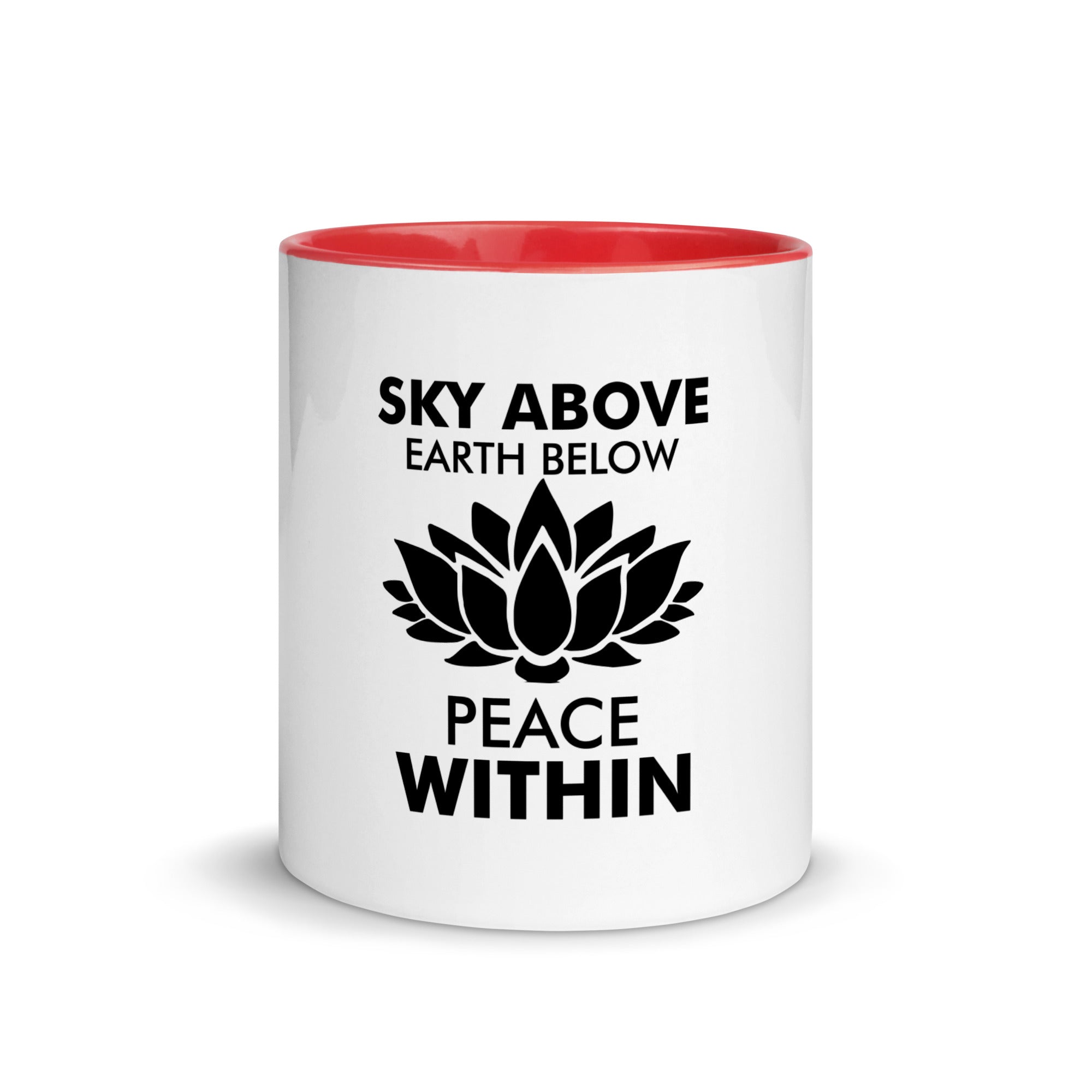 SKY ABOVE EARTH BELOW - Mug with Color Inside