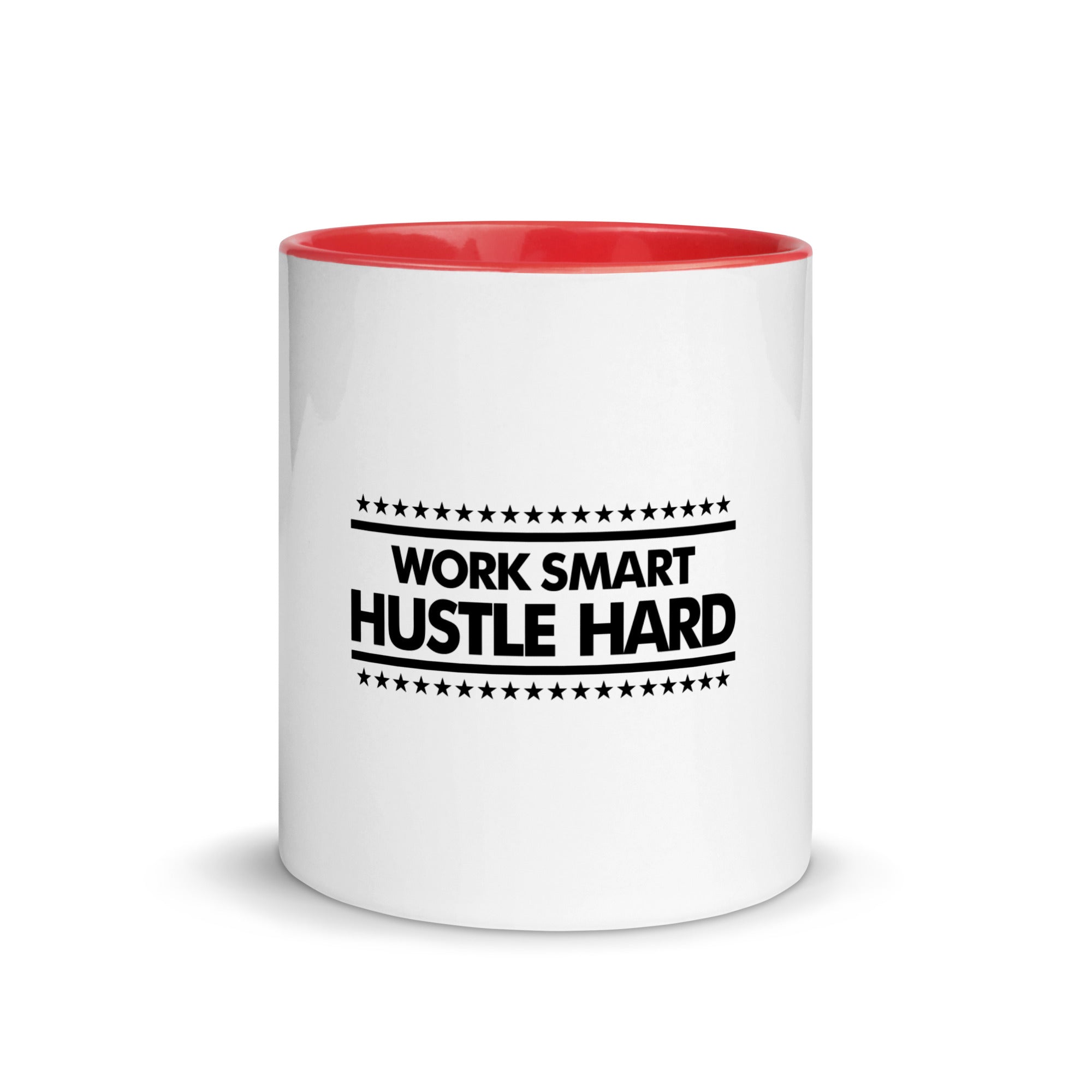WORK SMART HUSTLE HARD - Mug with Color Inside