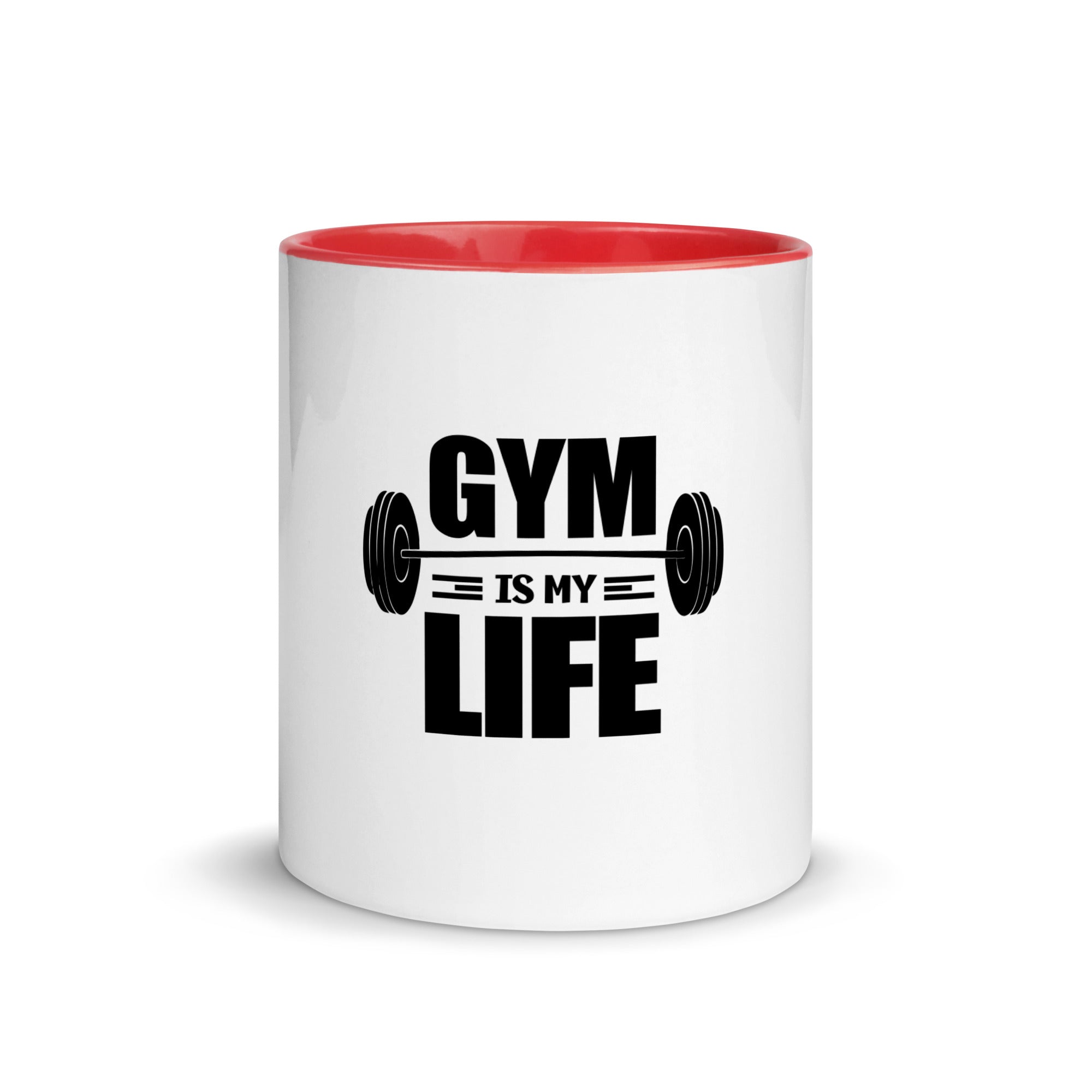 GYM IS MY LIFE - Mug with Color Inside