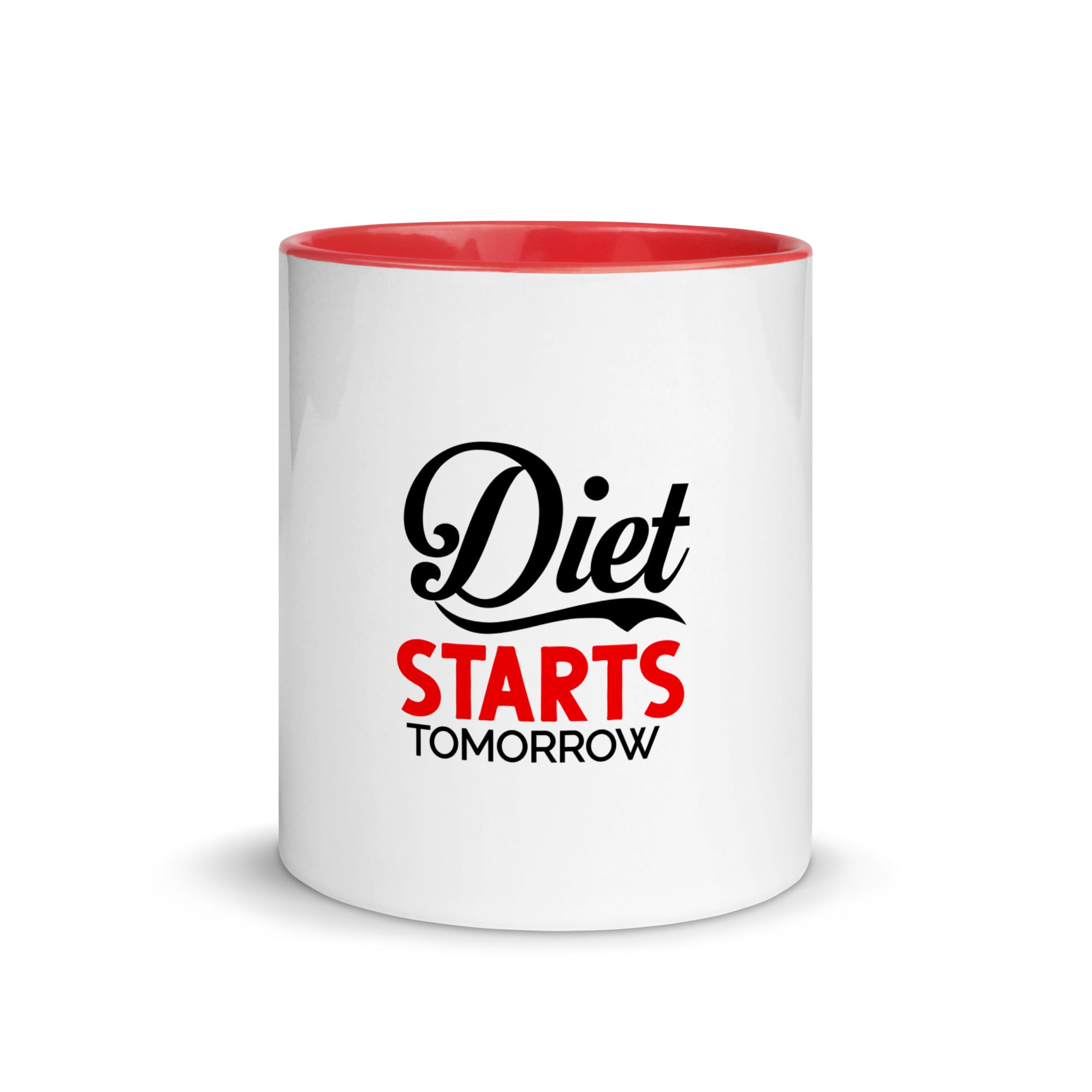 DIET STARTS TOMORROW - Mug with Color Inside