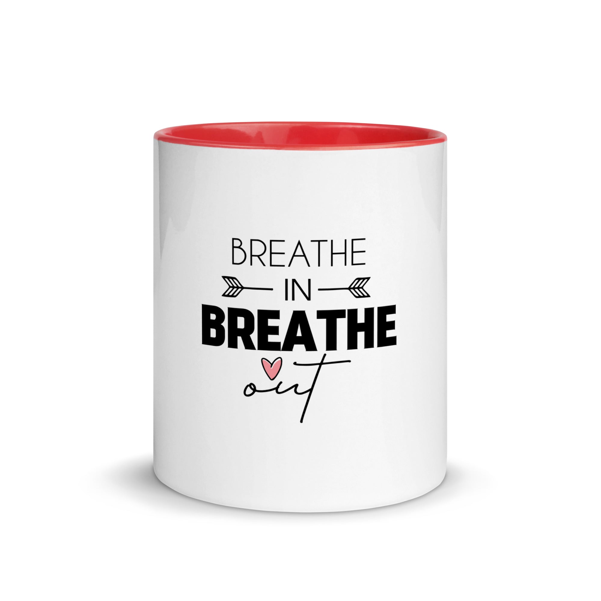 BREATHE IN BREATHE OUT - Mug with Color Inside
