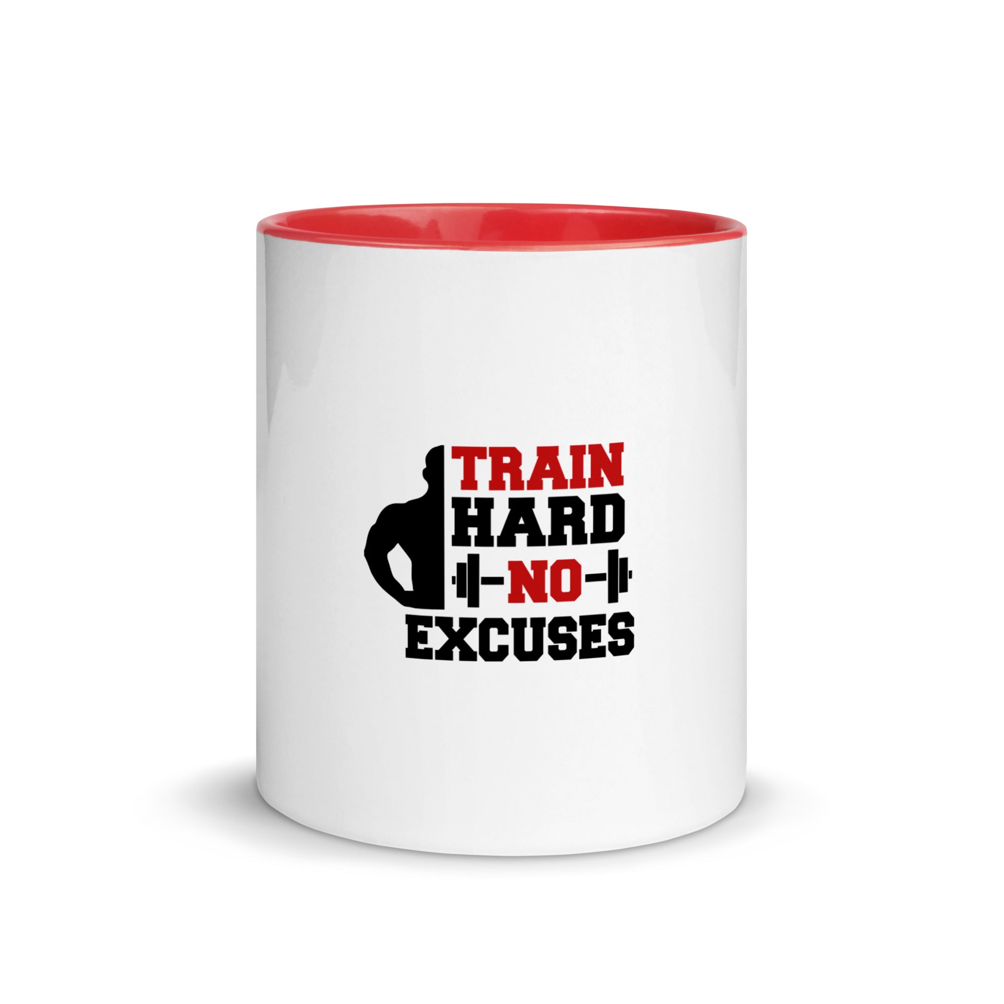 TRAIN HARD NO EXCUSES - Mug with Color Inside