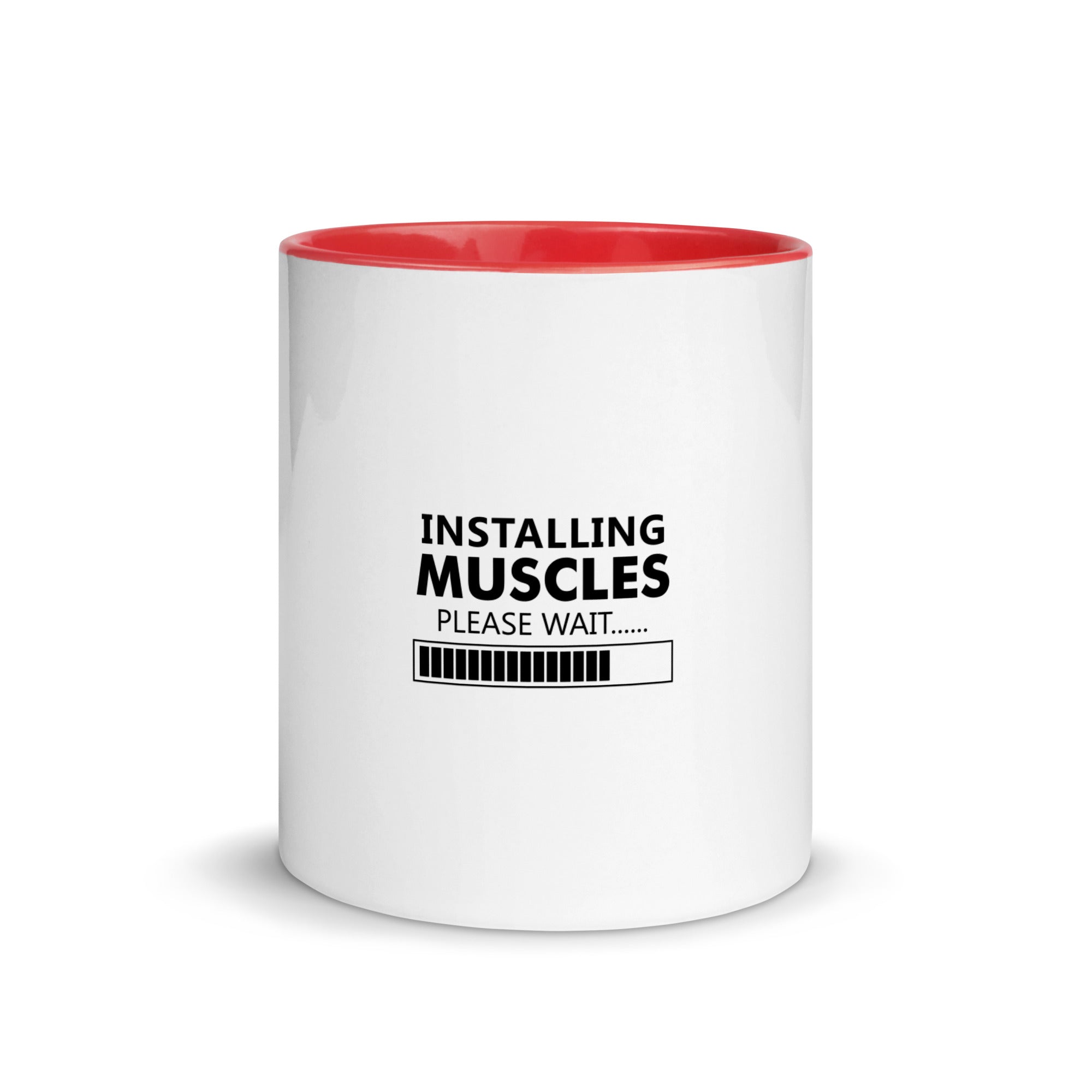 INSTALLING MUSCLES - Mug with Color Inside