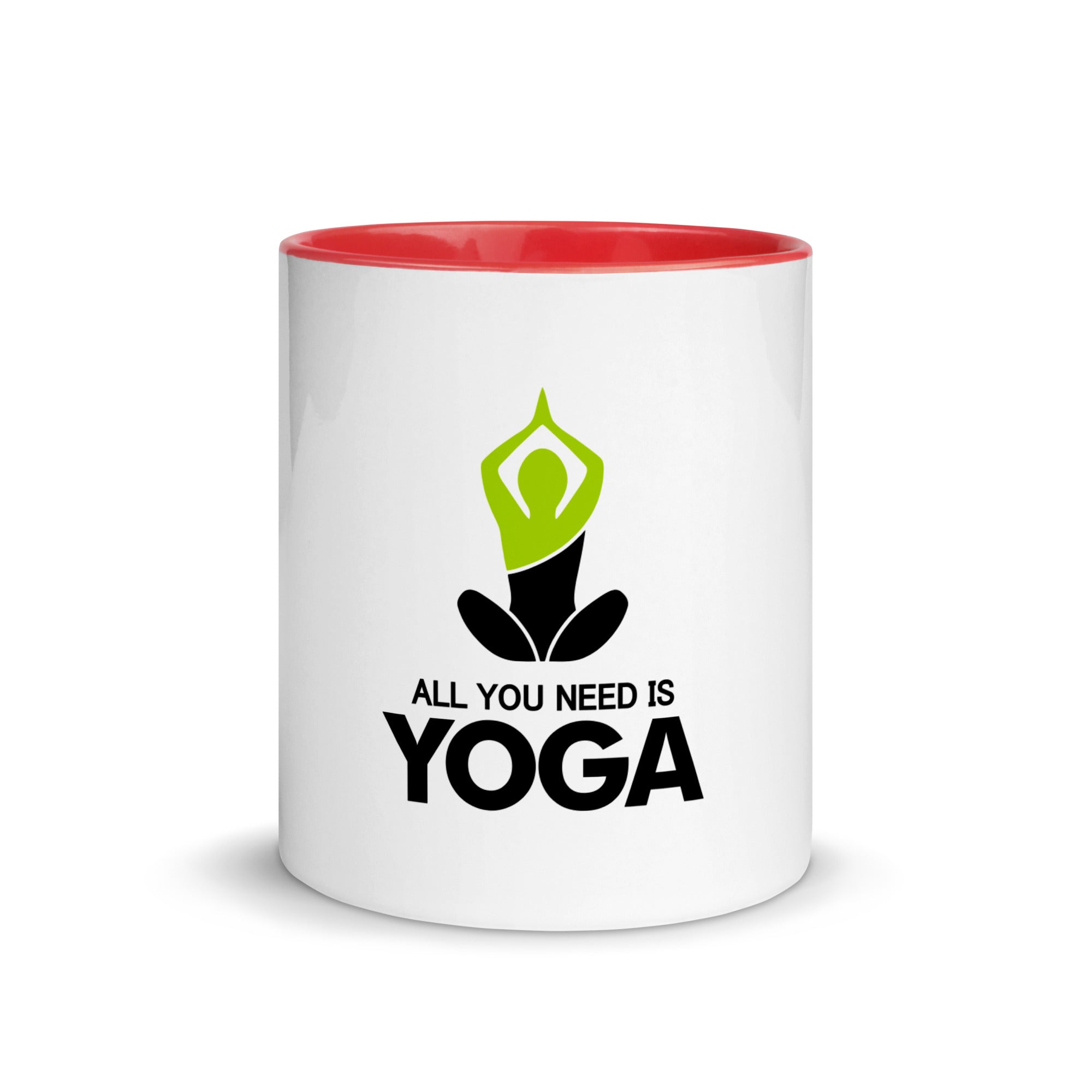 ALL YOU NEED IS YOGA - Mug with Color Inside