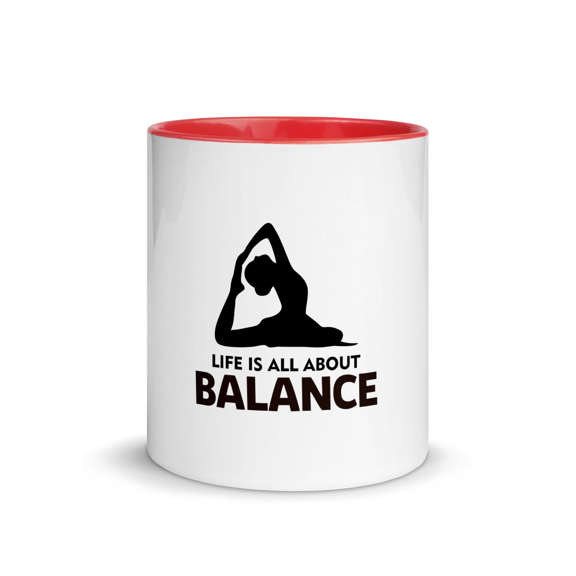 LIFE IS ALL ABOUT BALANCE - Mug with Color Inside
