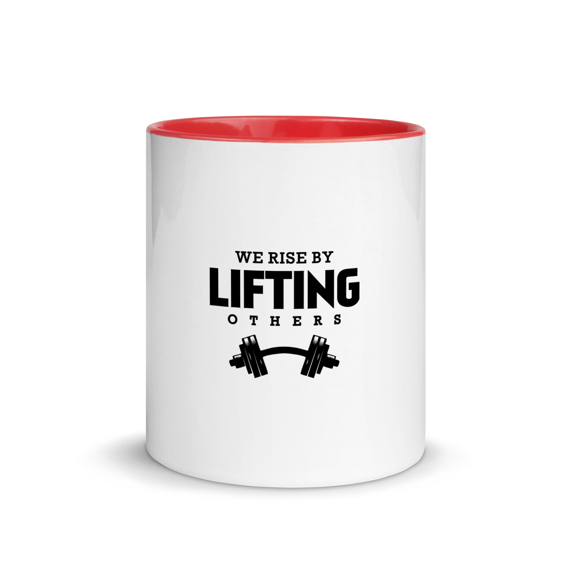 WE RISE BY LIFTING OTHERS - Mug with Color Inside
