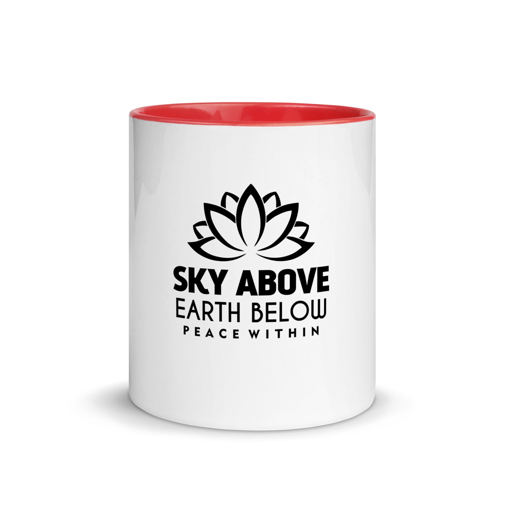 SKY ABOVE EARTH BELOW - Mug with Color Inside