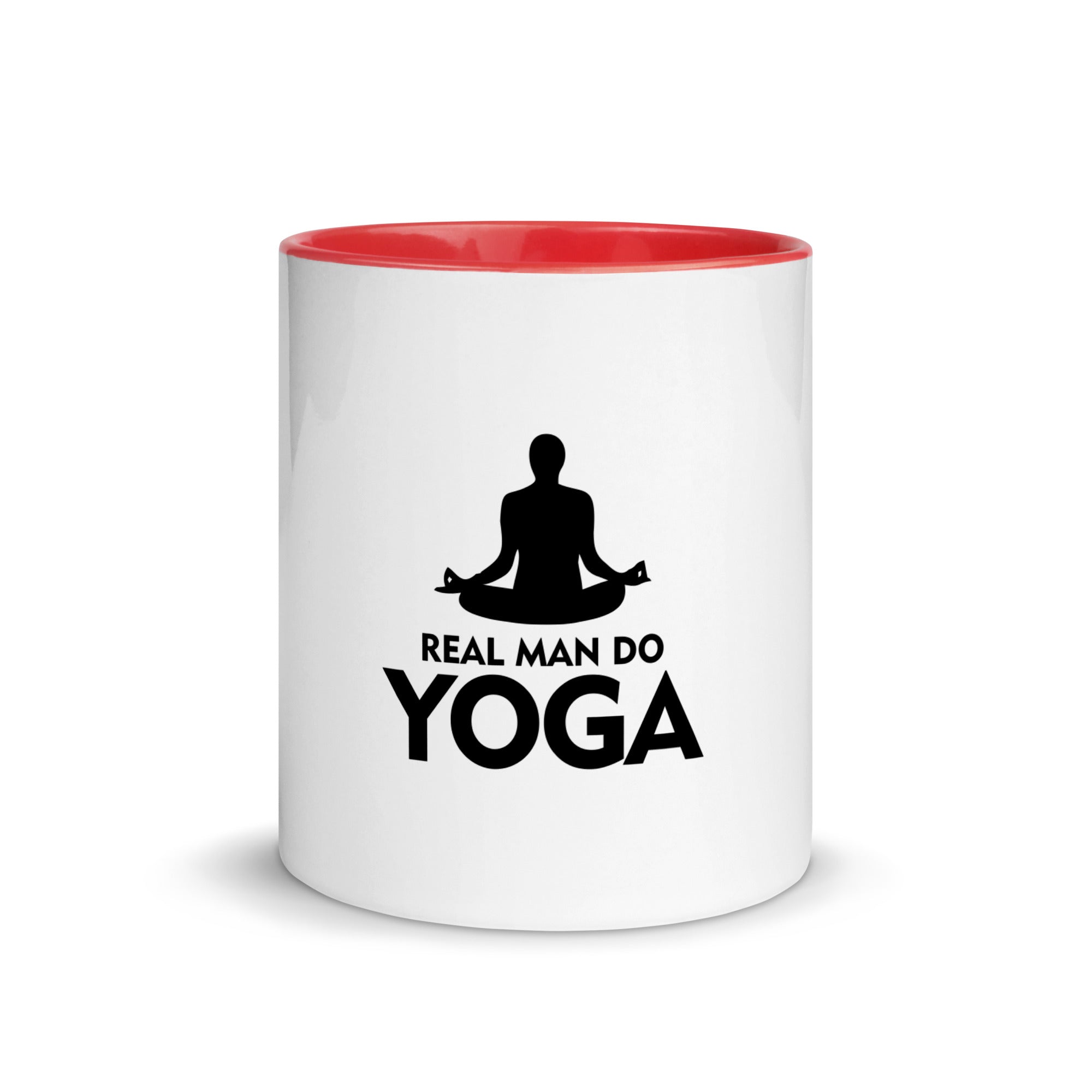 REAL MAN DO YOGA - Mug with Color Inside