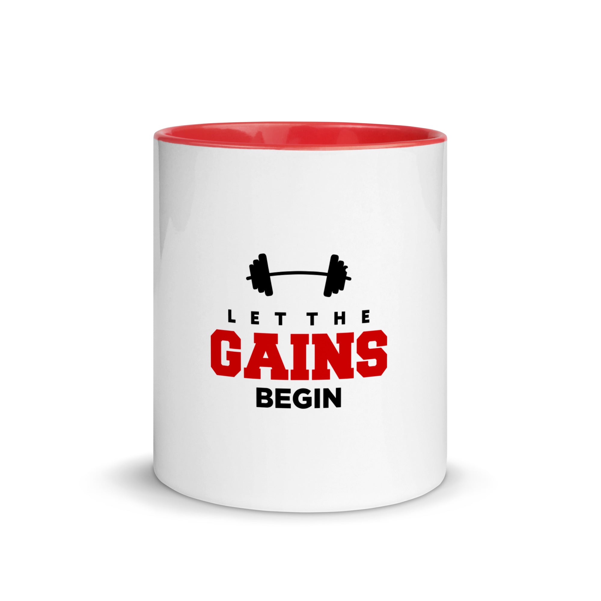 LET THE GAINS BEGIN - Mug with Color Inside
