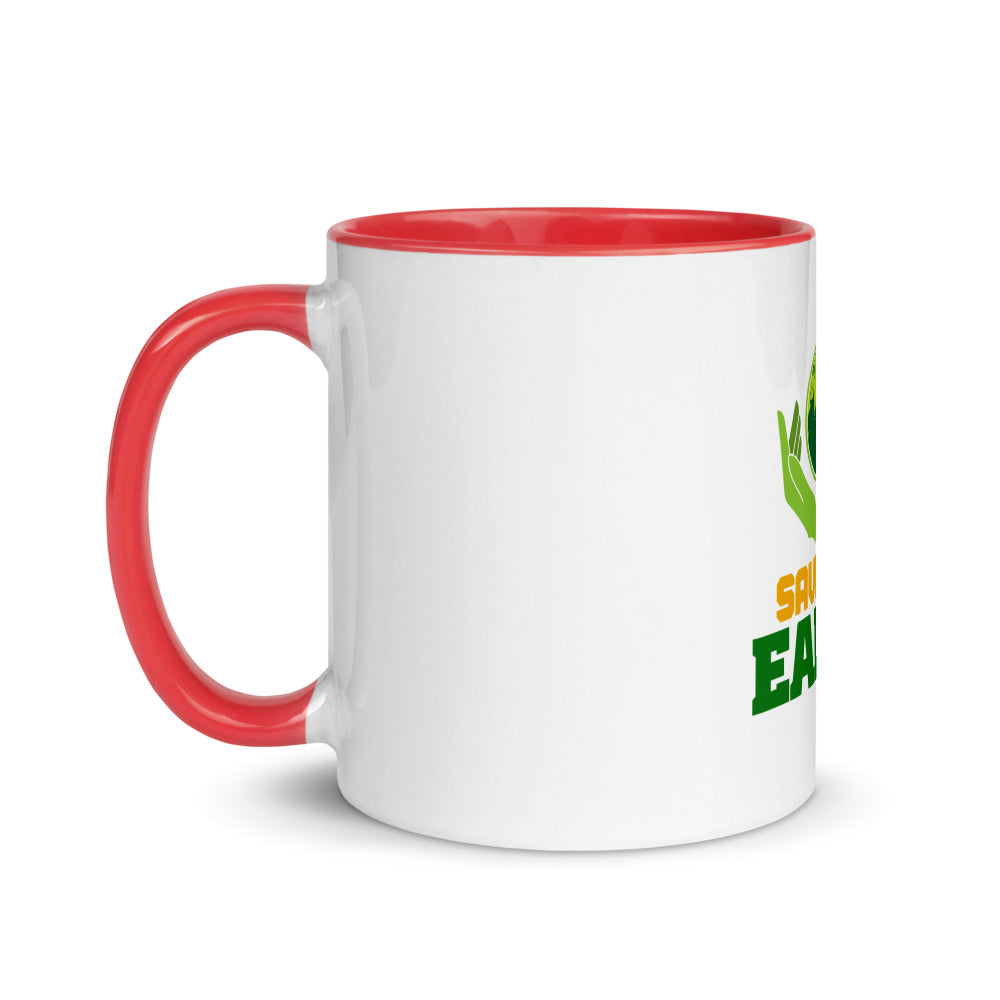 SAVE THE EARTH - Mug with Color Inside