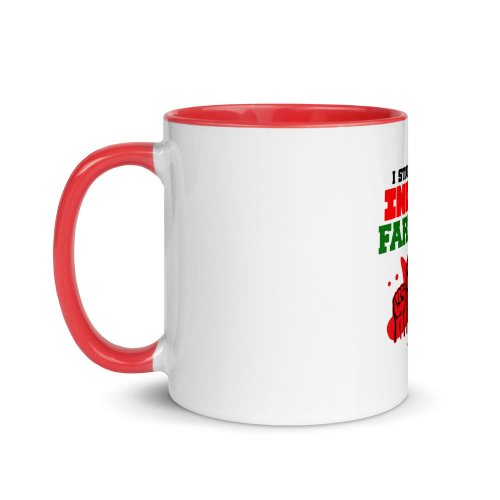 I STAND WITH INDIAN FARMERS - Mug with Color Inside