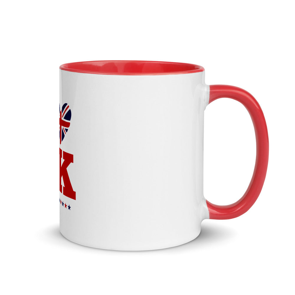 I LOVE UK - Mug with Color Inside