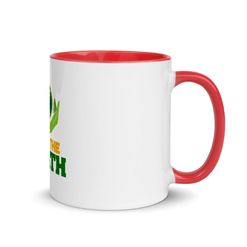 SAVE THE EARTH - Mug with Color Inside