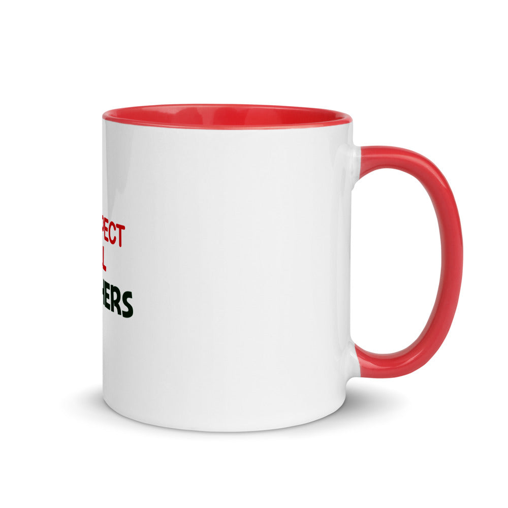 I RESPECT ALL TEACHERS - Mug with Color Inside