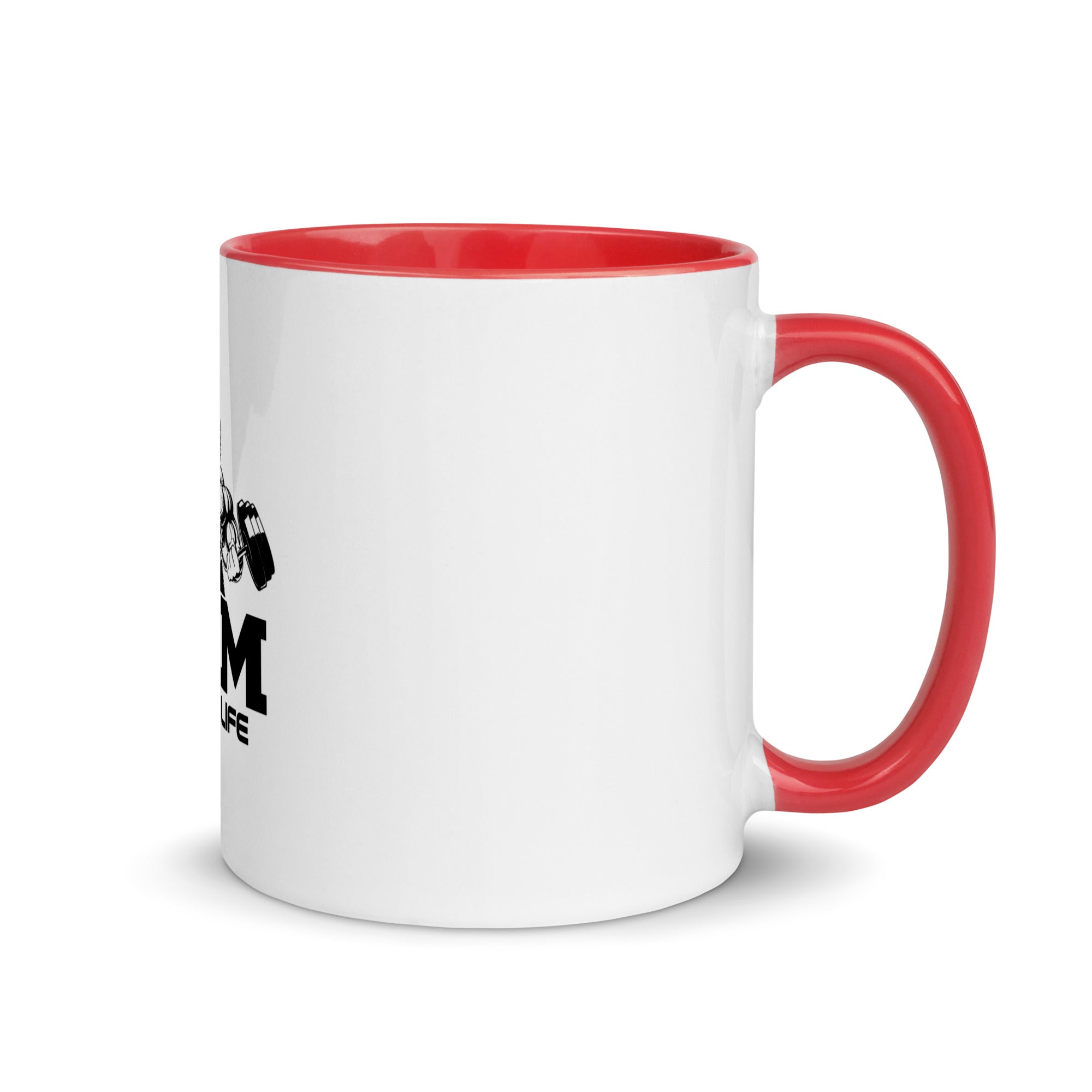 GYM IS MY LIFE - Mug with Color Inside