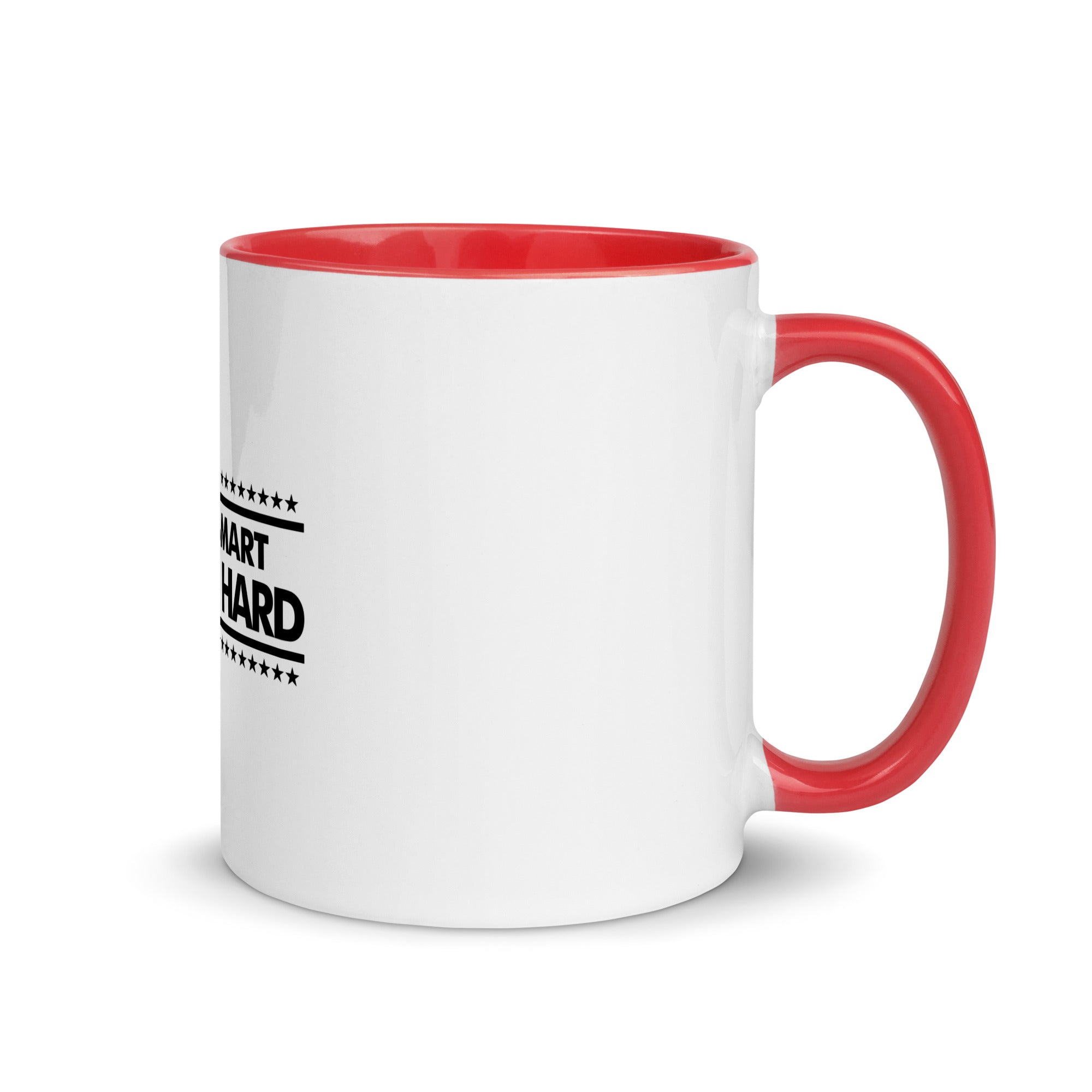 WORK SMART HUSTLE HARD - Mug with Color Inside
