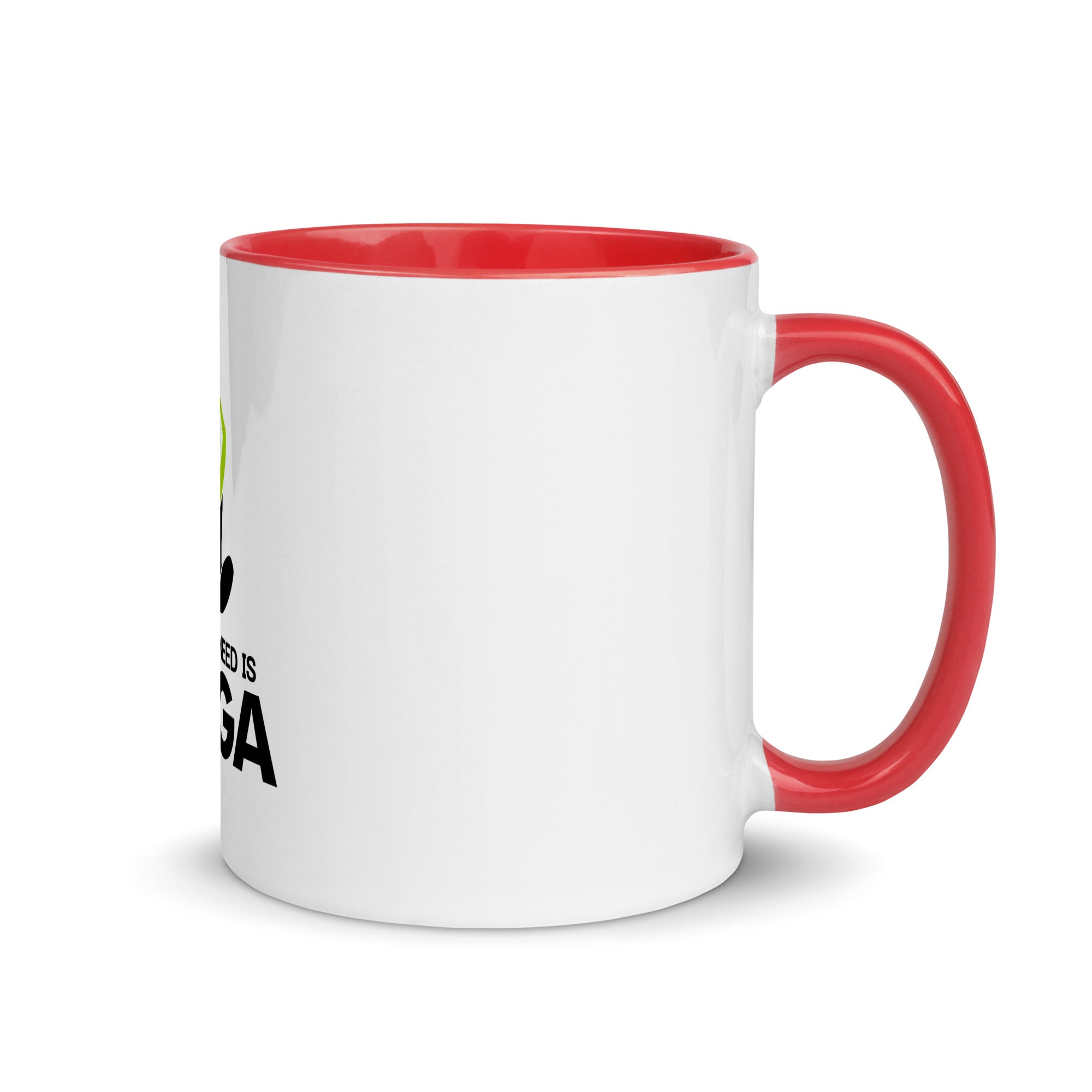 ALL YOU NEED IS YOGA - Mug with Color Inside