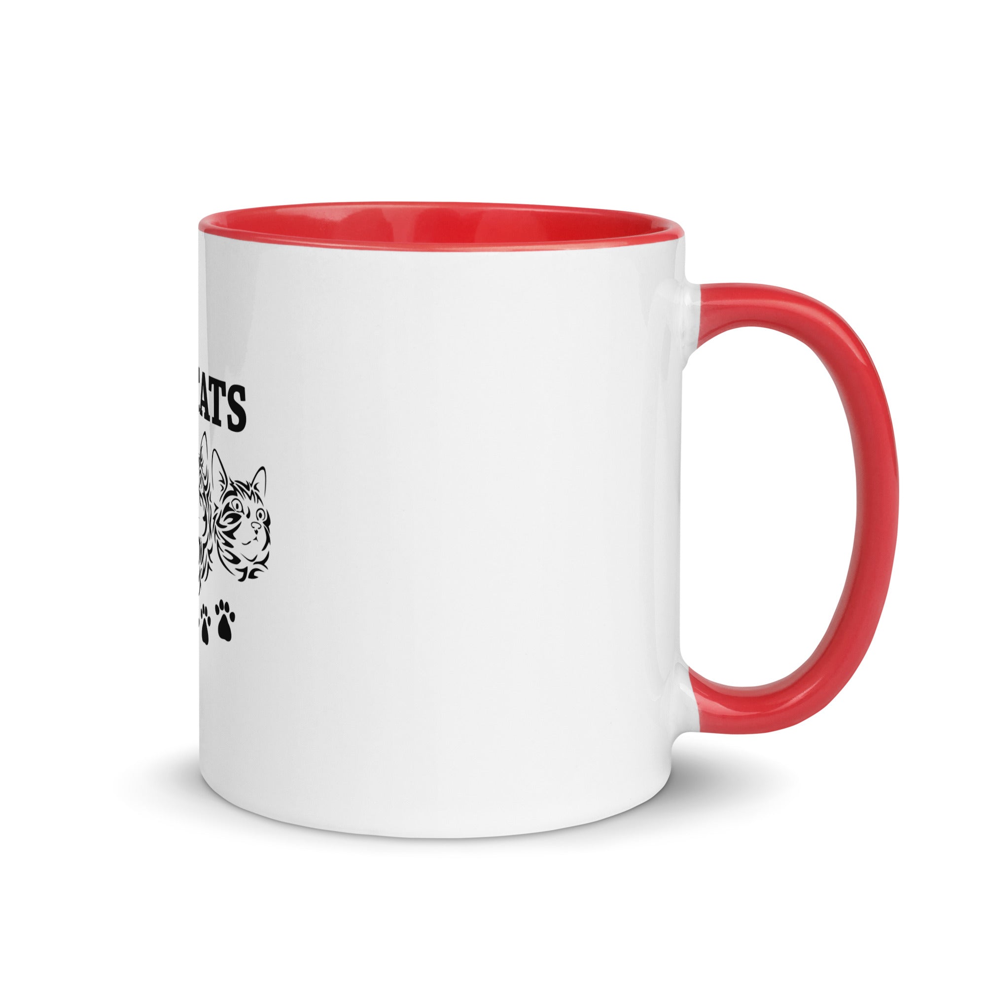 I LOVE CATS - Mug with Color Inside