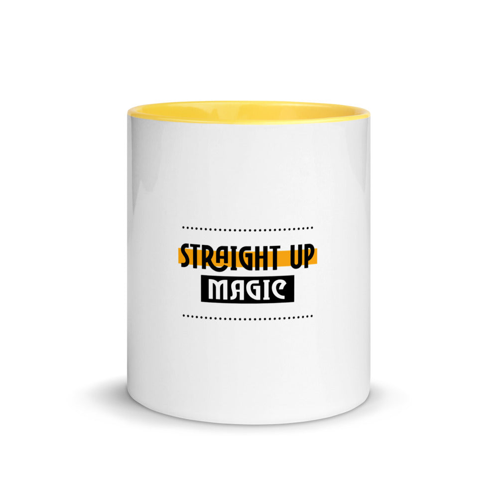 Straight up magic-- Mug with Color Inside