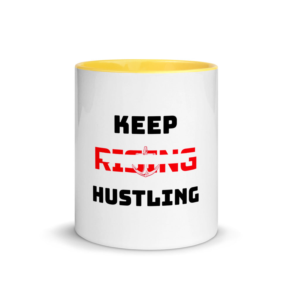 KEEP RISING HUSTLING - Mug with Color Inside