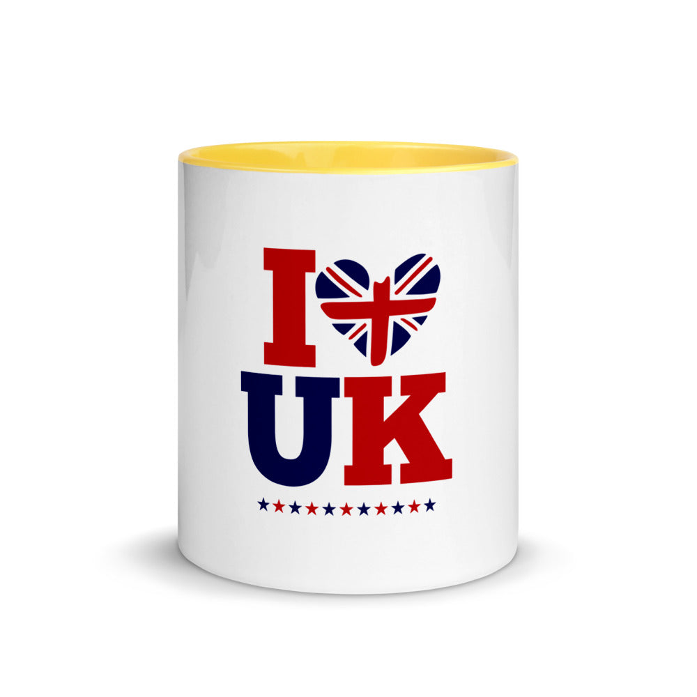 I LOVE UK - Mug with Color Inside