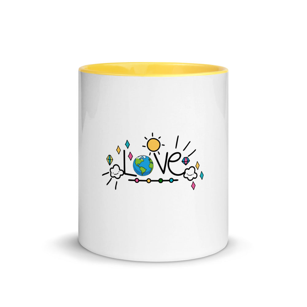 LOVE EARTH - Mug with Color Inside