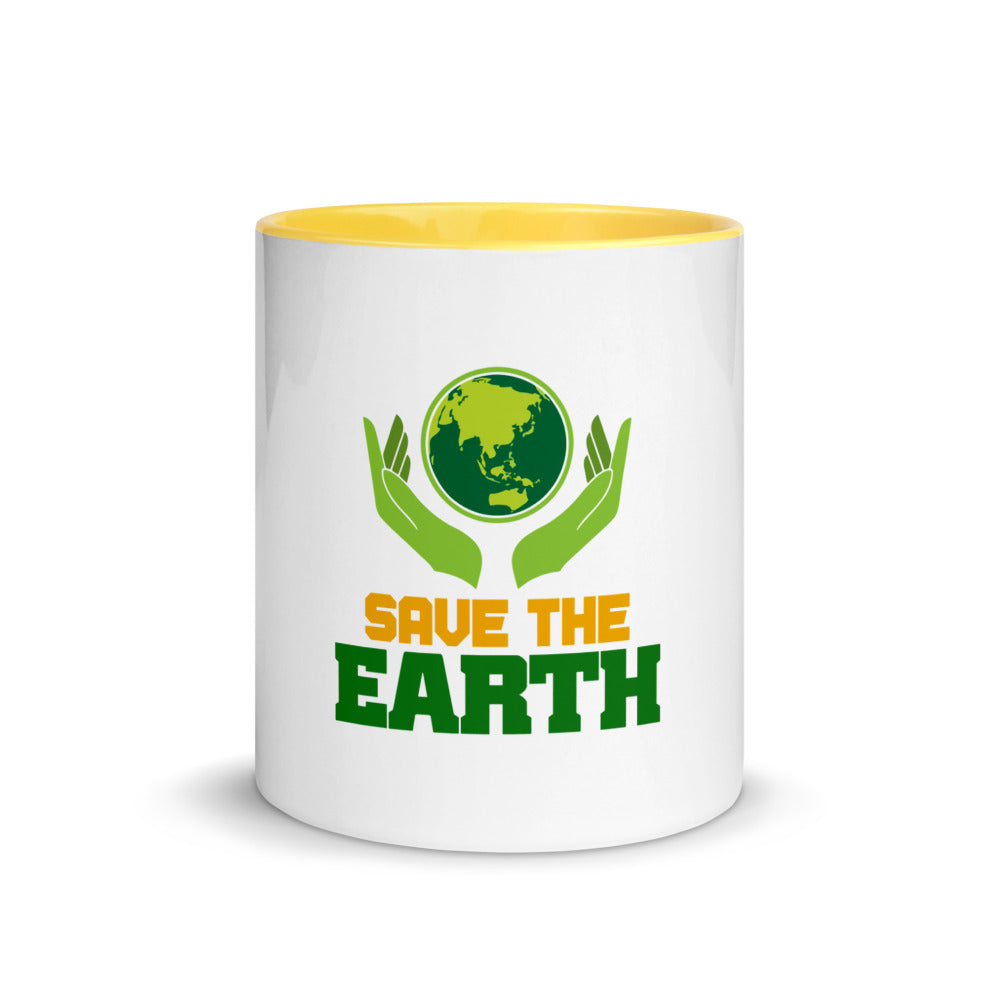 SAVE THE EARTH - Mug with Color Inside