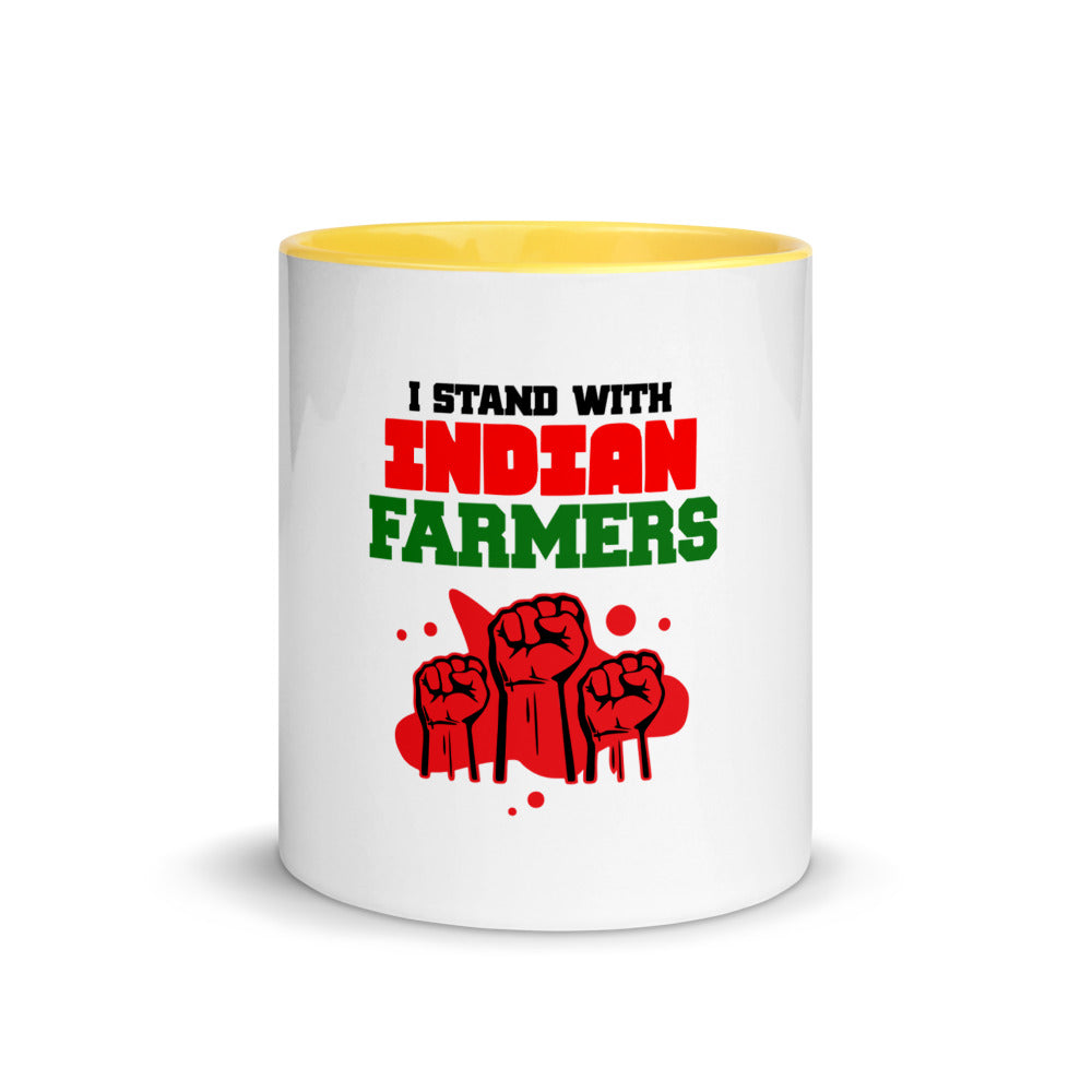 I STAND WITH INDIAN FARMERS - Mug with Color Inside