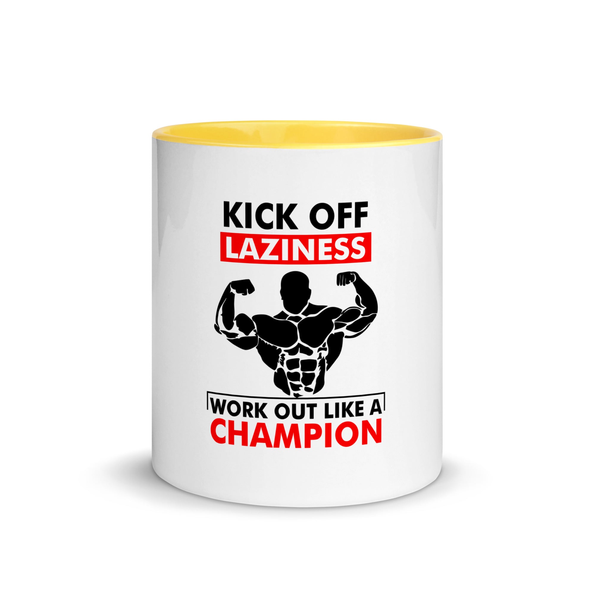KICK OFF LAZINESS - Mug with Color Inside