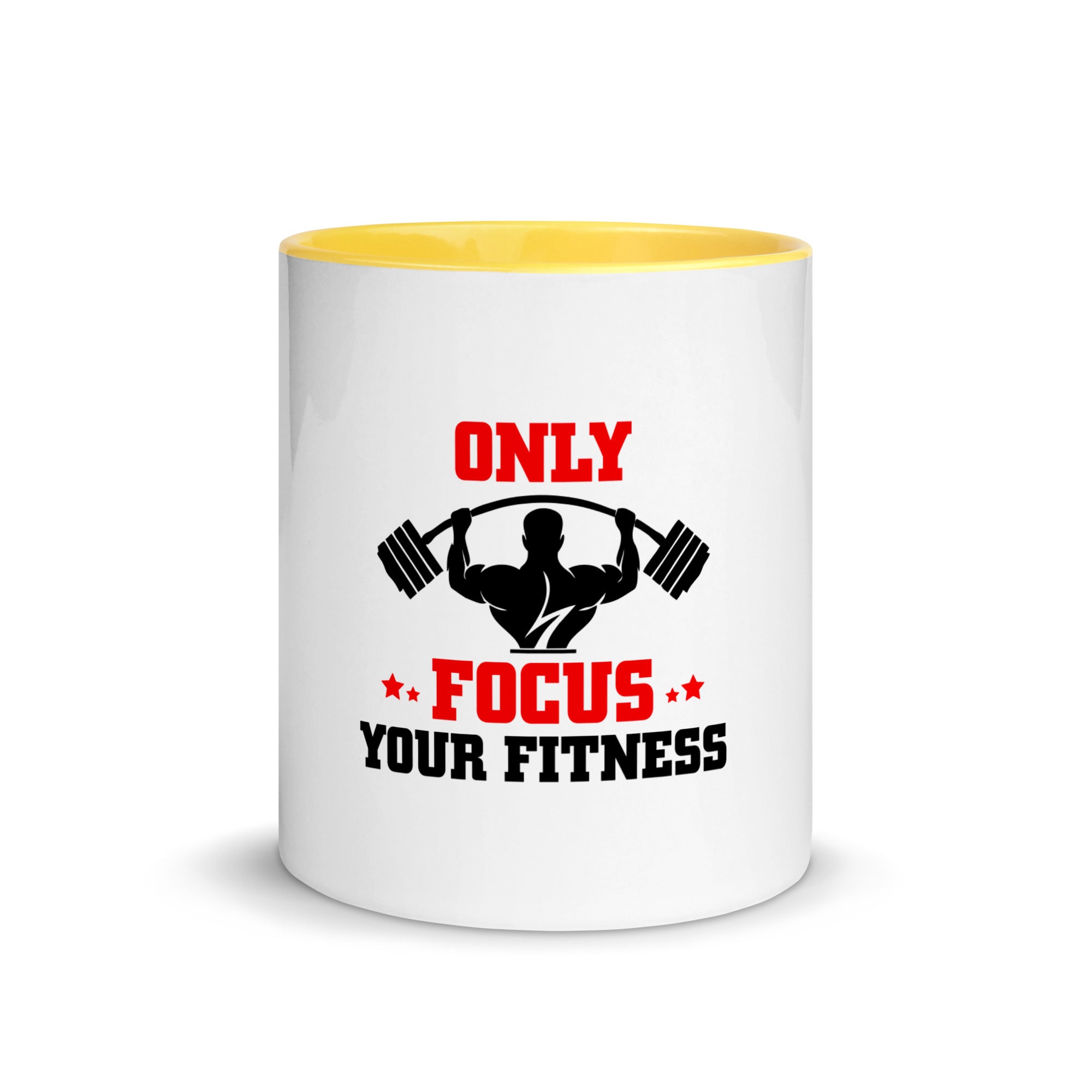 ONLY FOCUS YOUR FITNESS - Mug with Color Inside