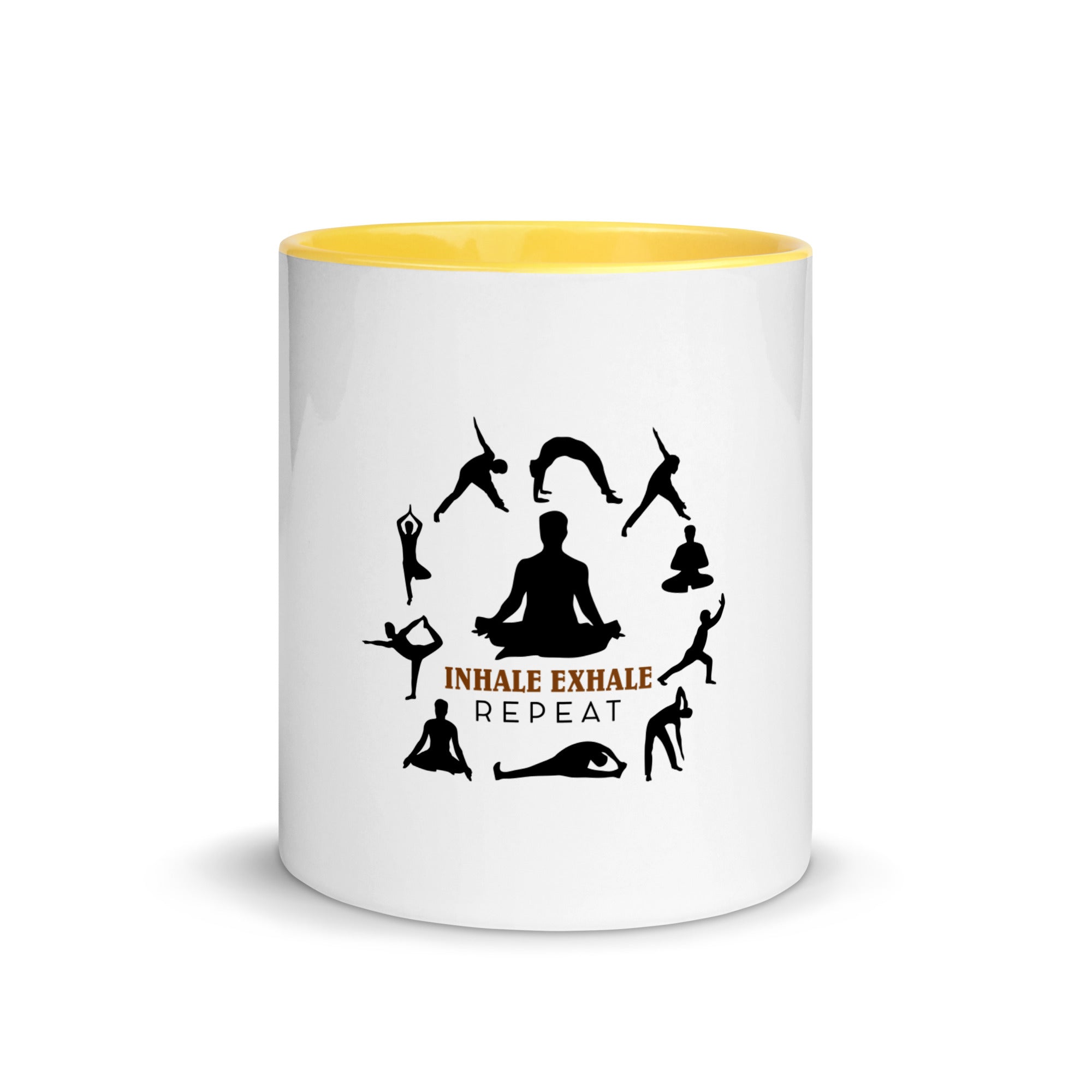 INHALE EXHALE REPEAT - Mug with Color Inside