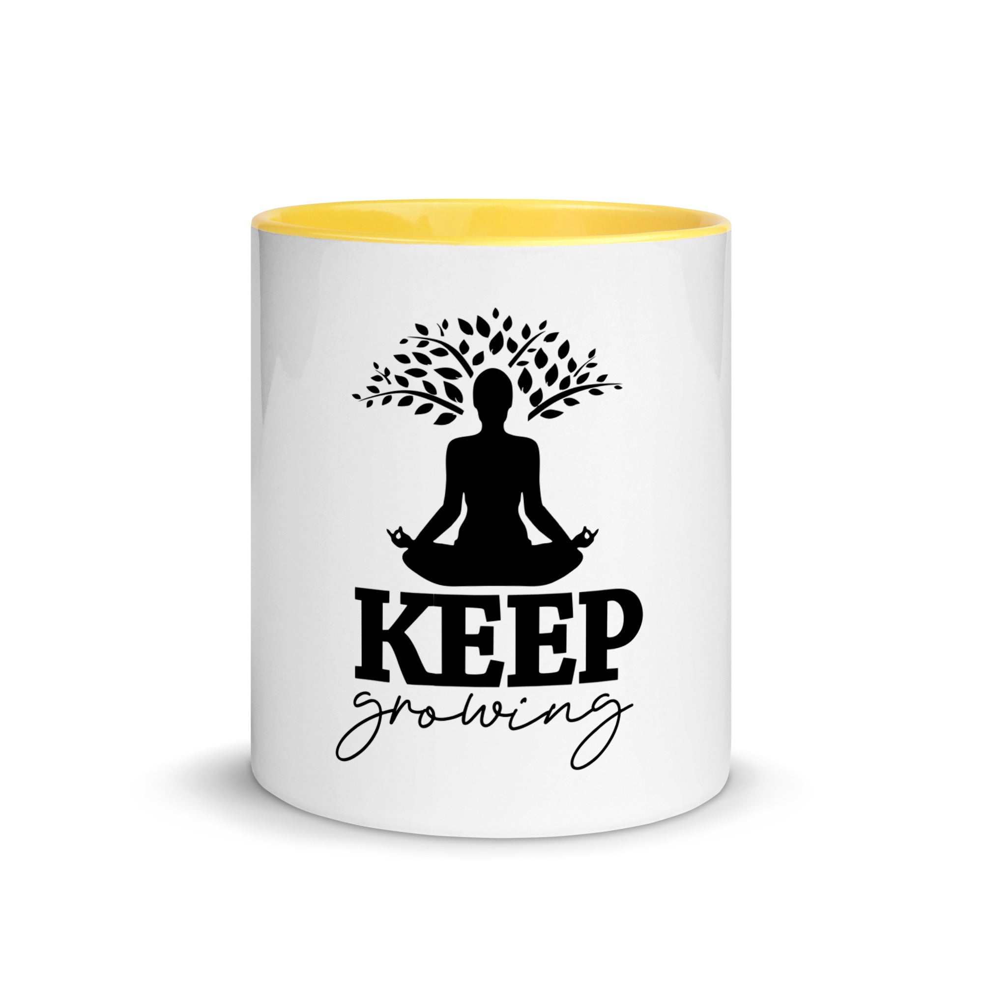 KEEP GROWING - Mug with Color Inside