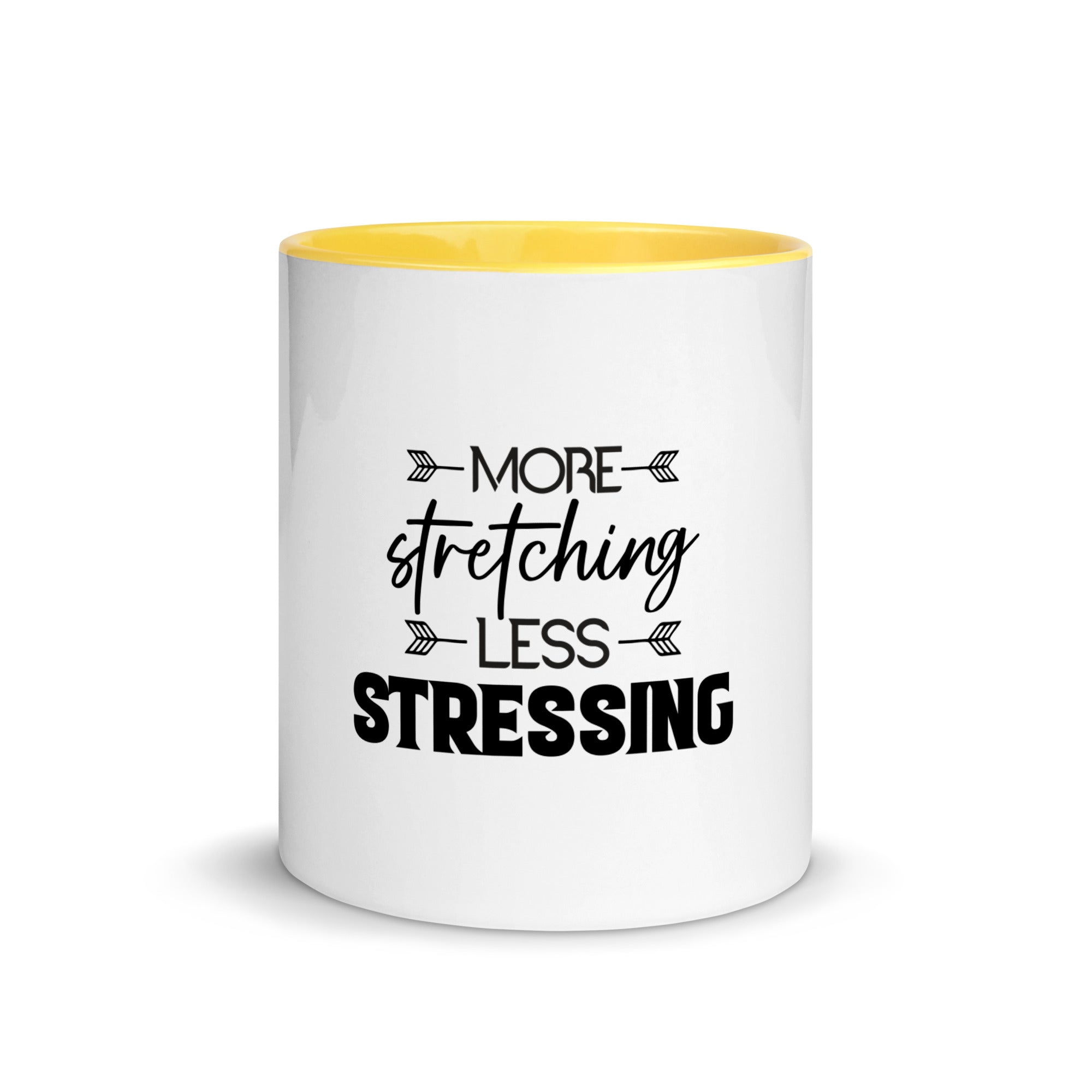 MORE STRETCHING LESS STRESSING - Mug with Color Inside