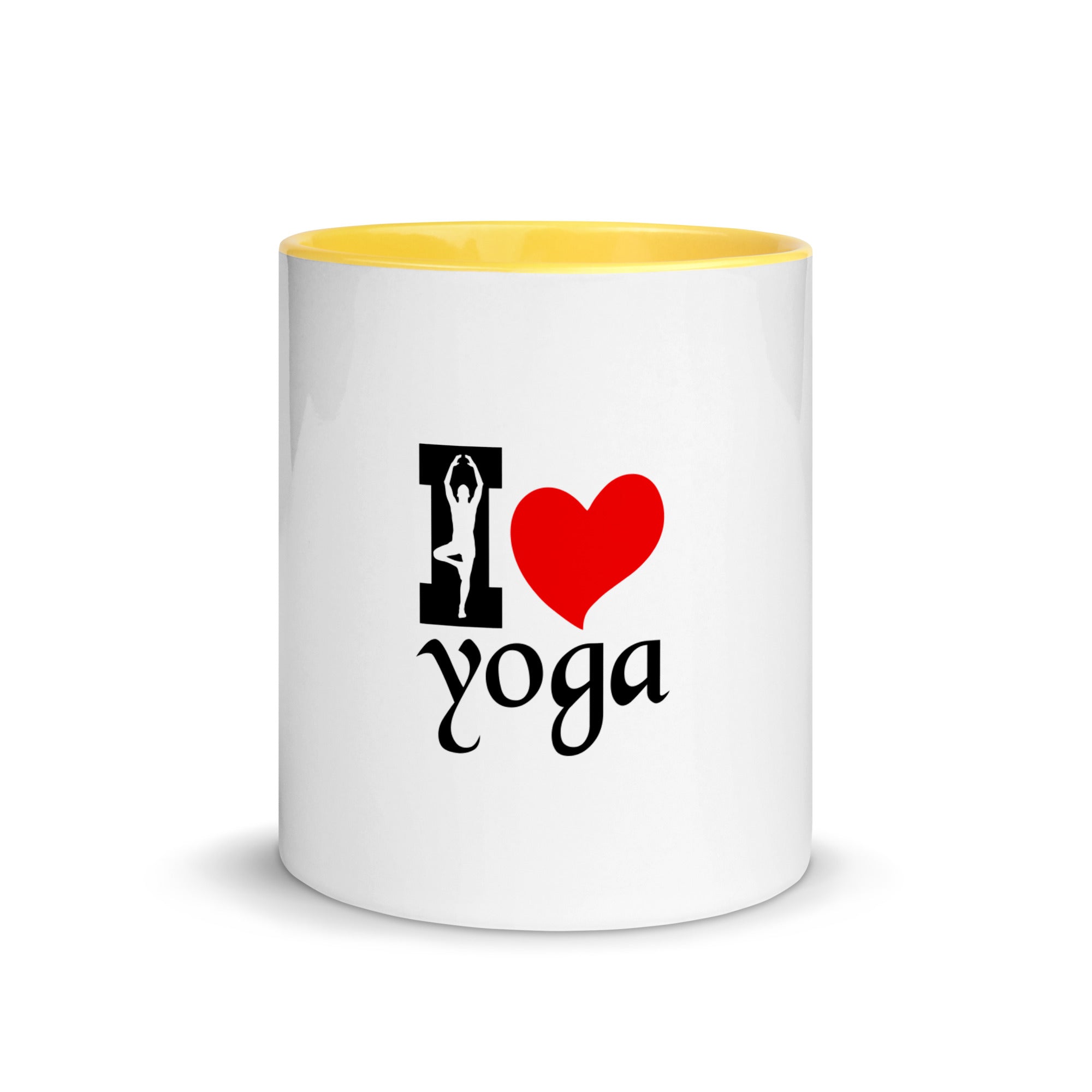 I LOVE YOGA - Mug with Color Inside