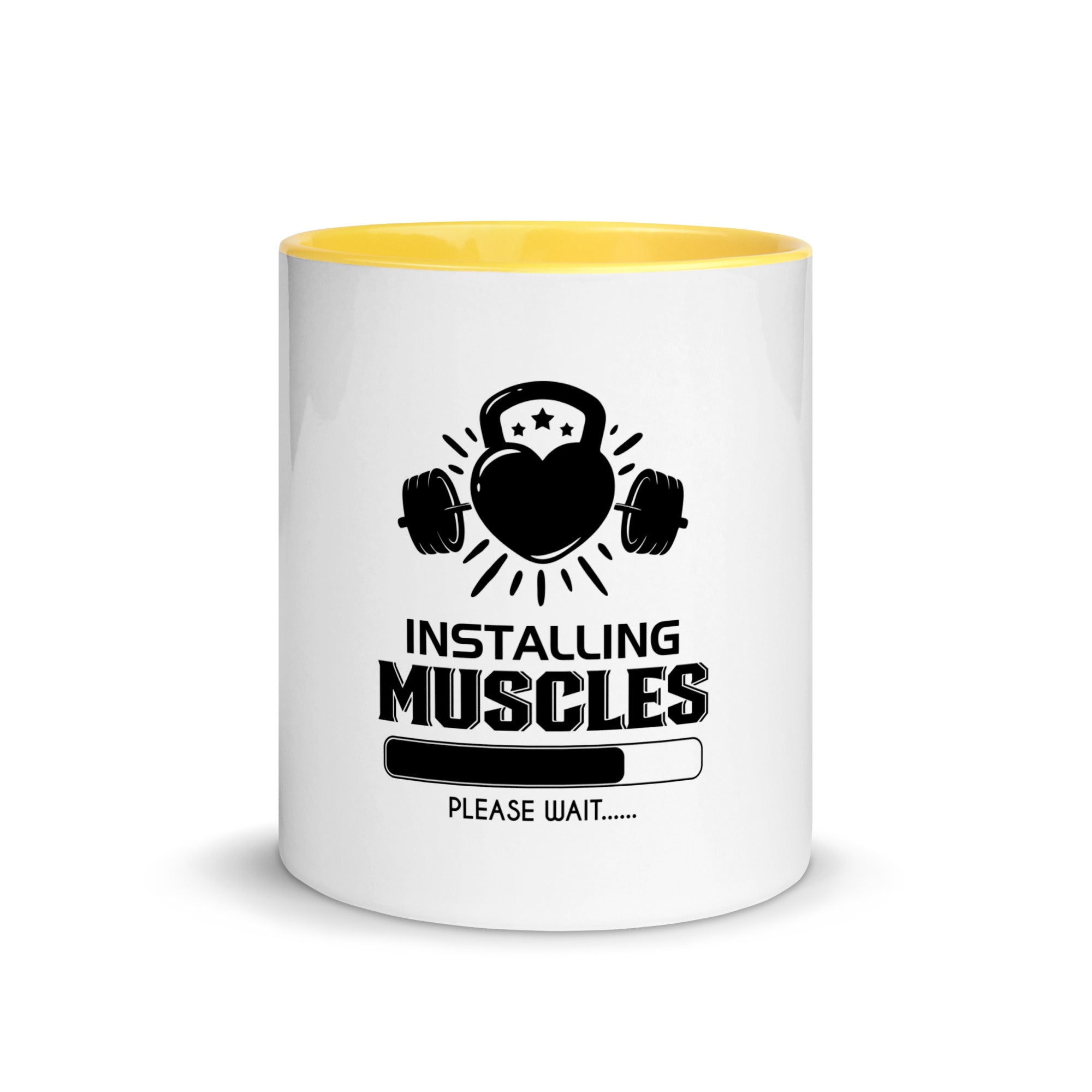 INSTALLING MUSCLES - Mug with Color Inside