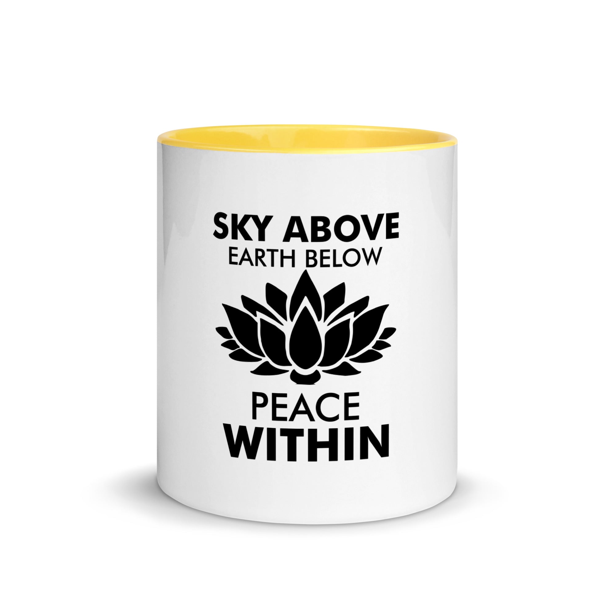 SKY ABOVE EARTH BELOW - Mug with Color Inside