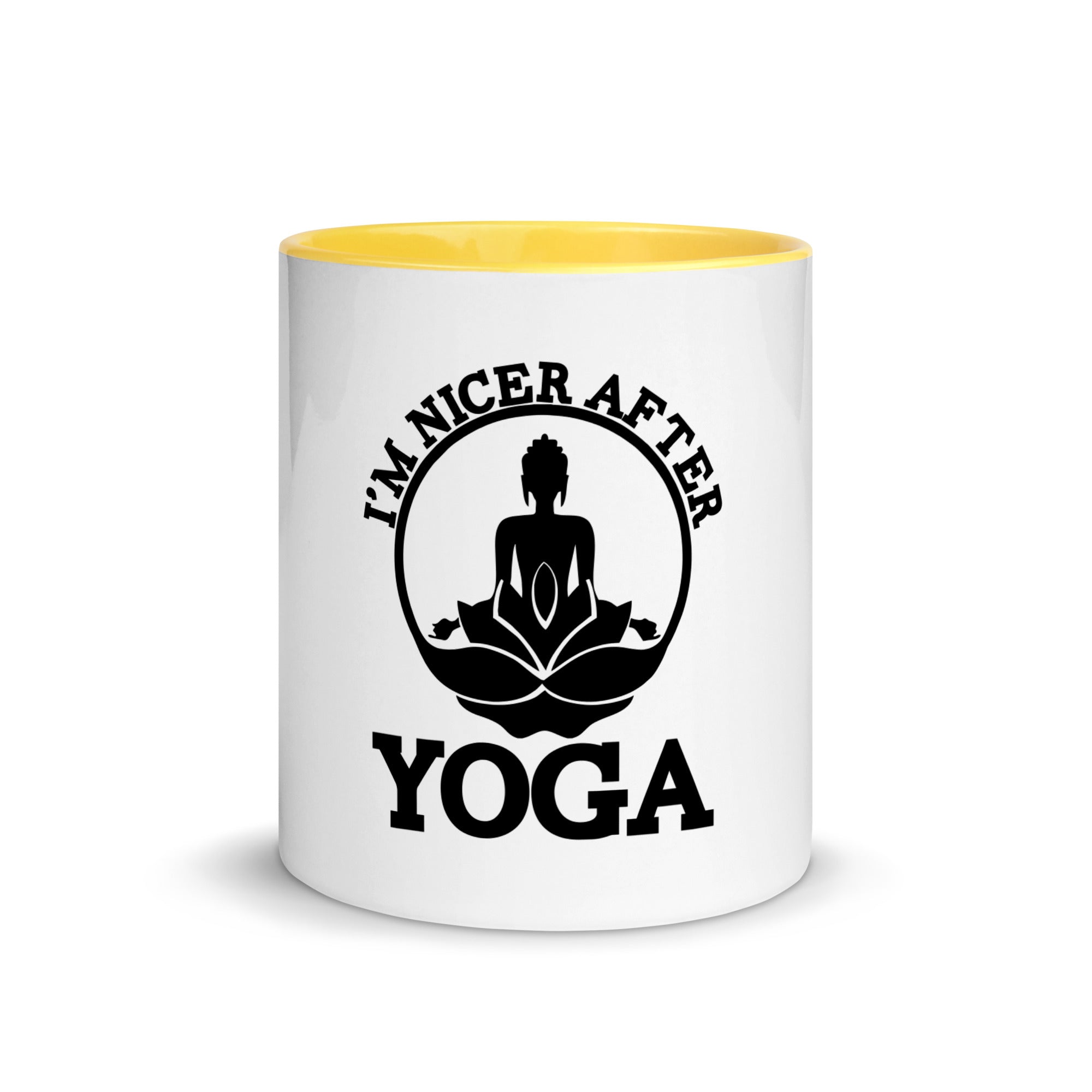 I'M NICER AFTER YOGA - Mug with Color Inside