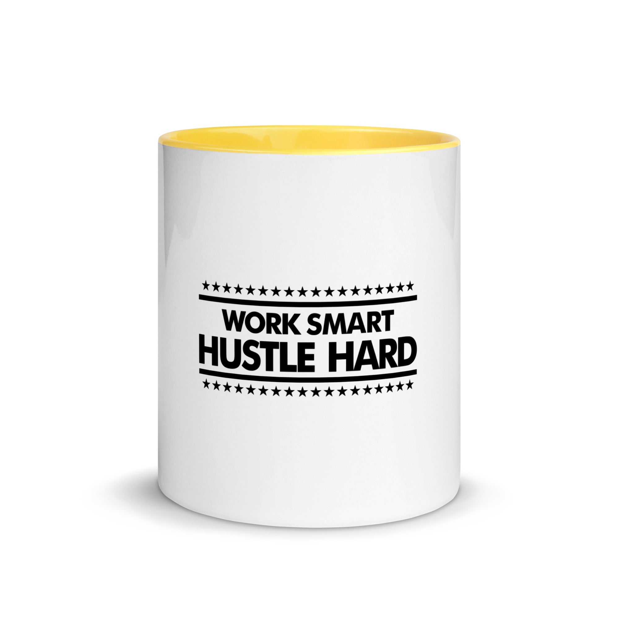 WORK SMART HUSTLE HARD - Mug with Color Inside
