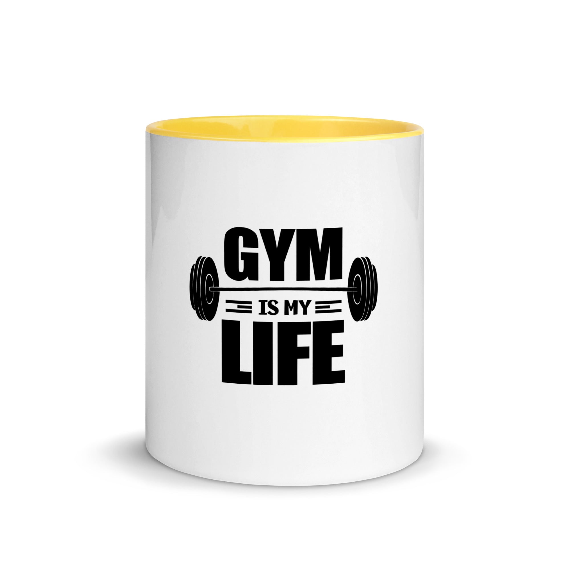 GYM IS MY LIFE - Mug with Color Inside