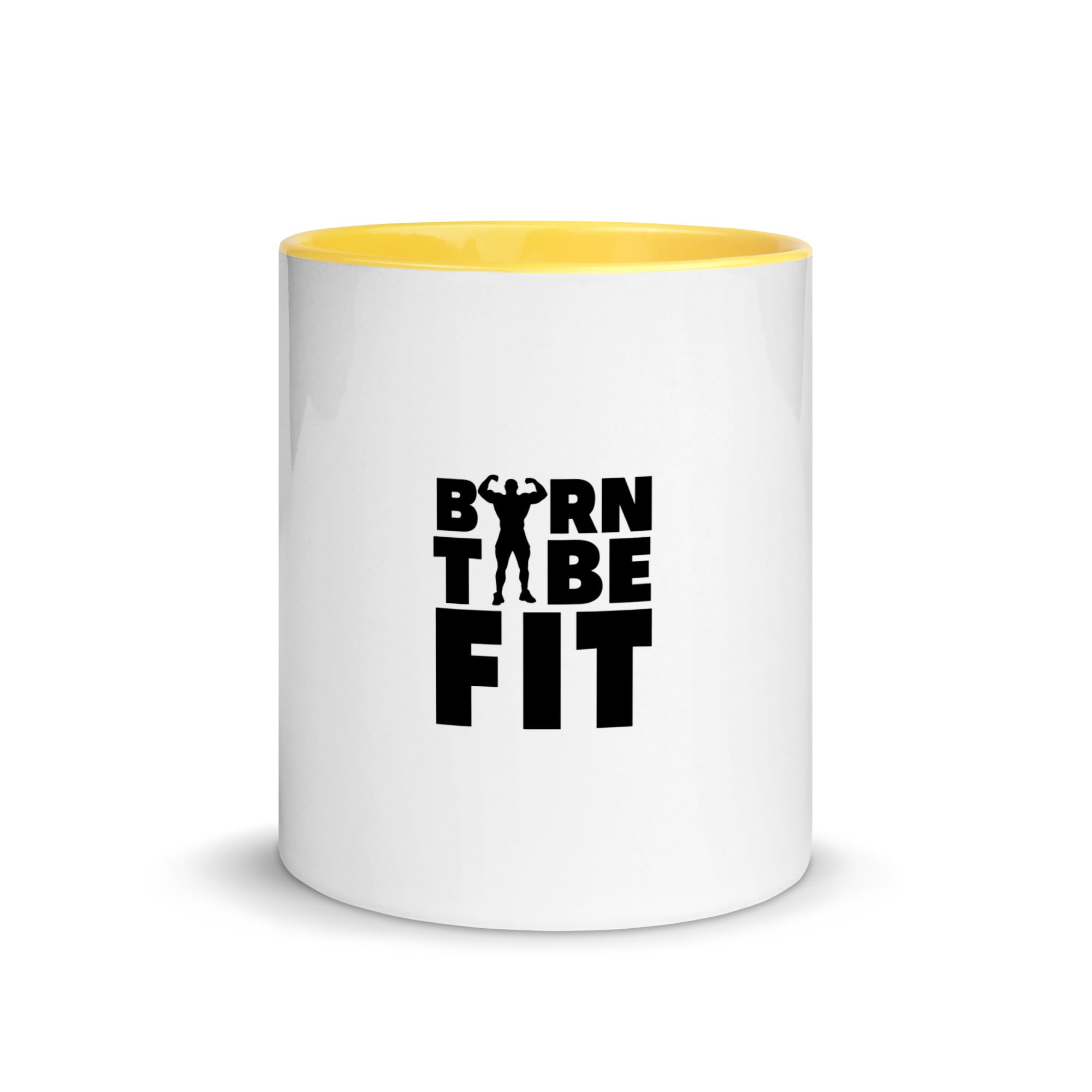 BORN TO BE FIT- Mug with Color Inside