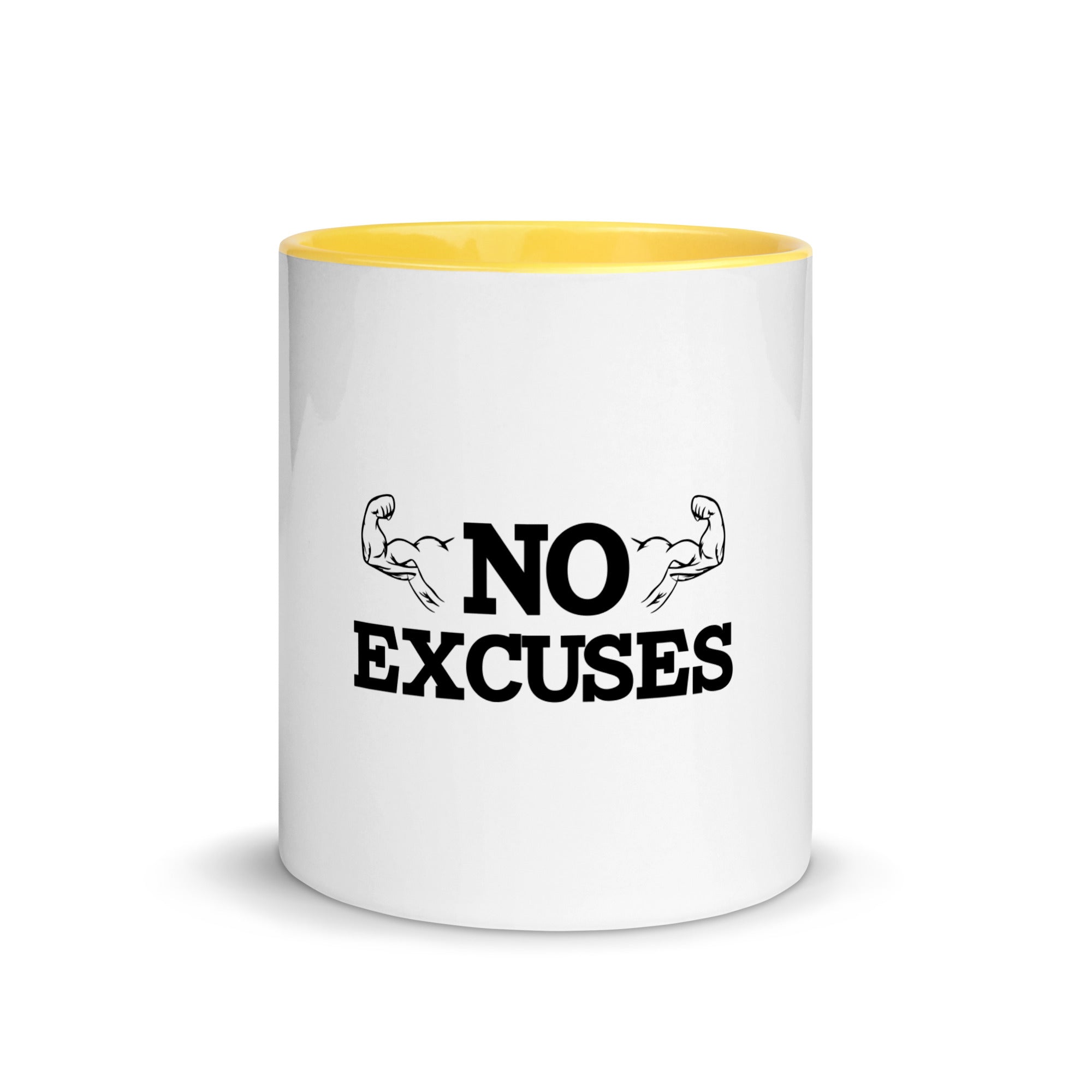 NO EXCUSES - Mug with Color Inside