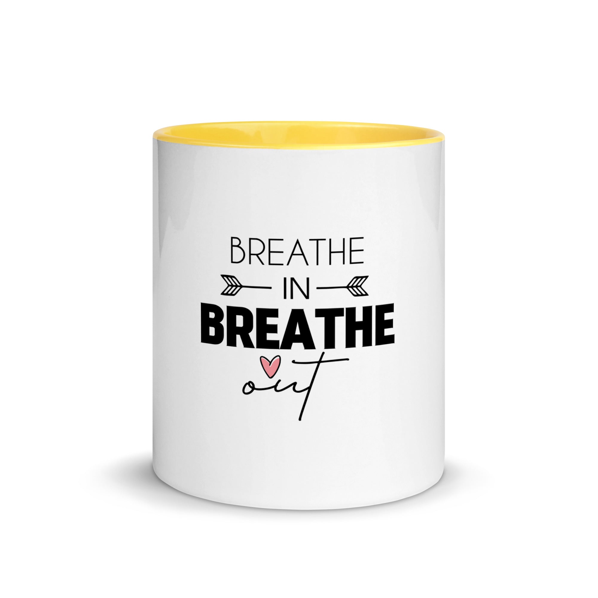 BREATHE IN BREATHE OUT - Mug with Color Inside