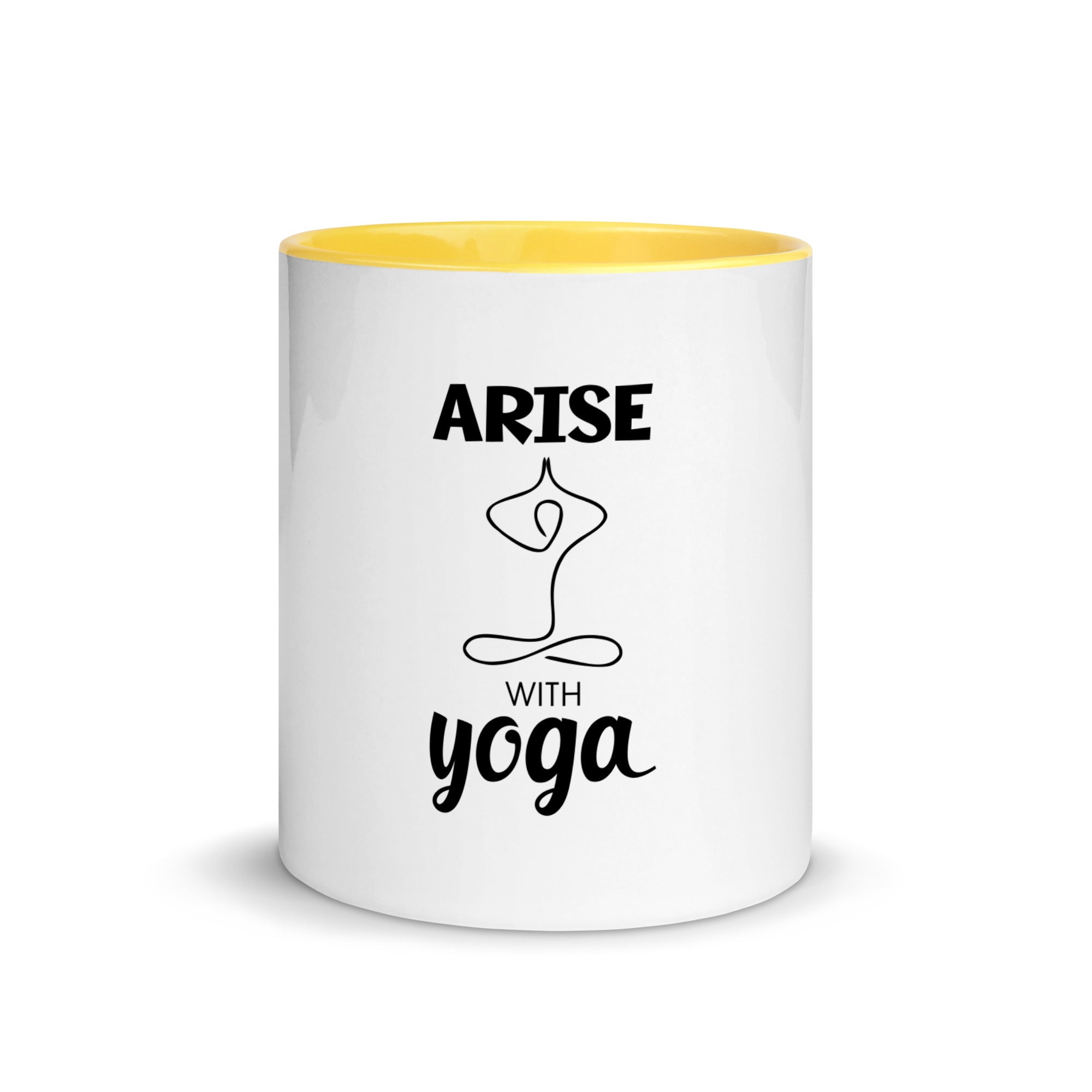 ARISE WITH YOGA - Mug with Color Inside