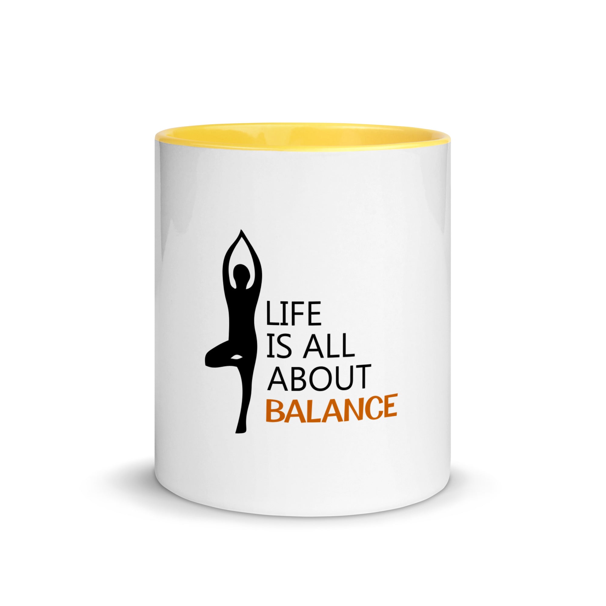 LIFE IS ALL ABOUT BALANCE - Mug with Color Inside