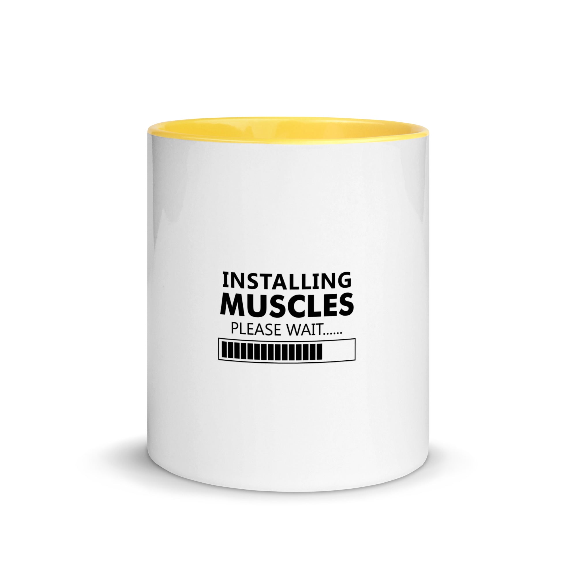 INSTALLING MUSCLES - Mug with Color Inside