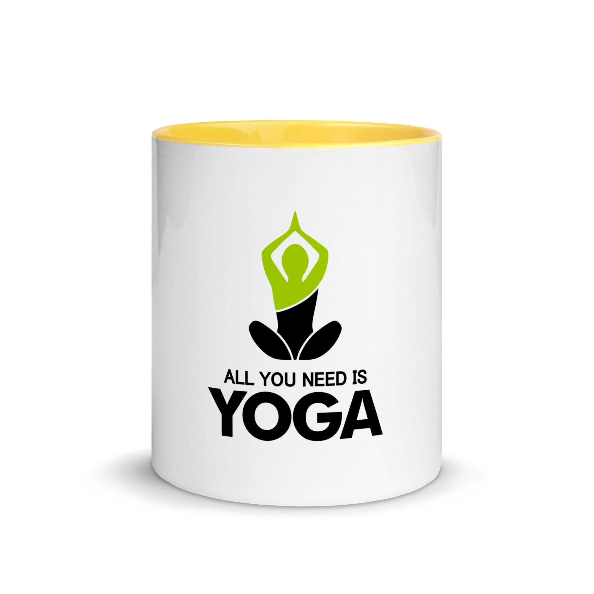 ALL YOU NEED IS YOGA - Mug with Color Inside