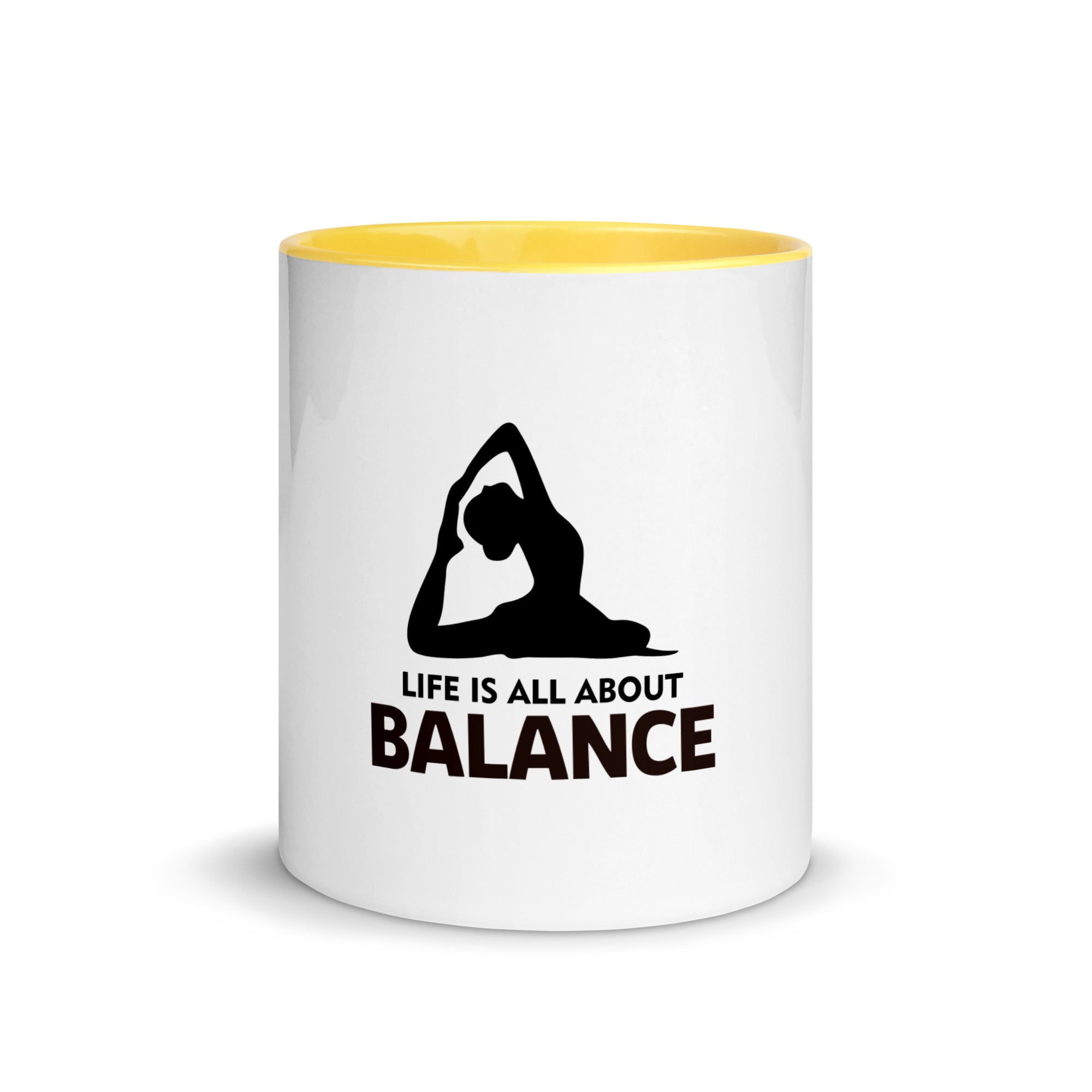 LIFE IS ALL ABOUT BALANCE - Mug with Color Inside