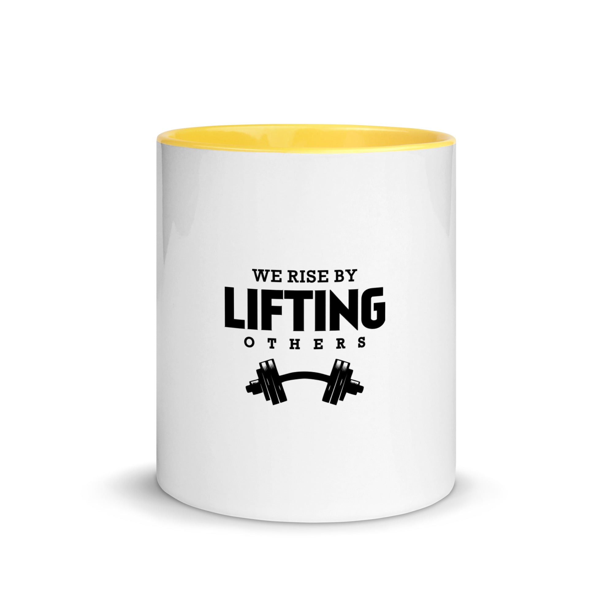 WE RISE BY LIFTING OTHERS - Mug with Color Inside