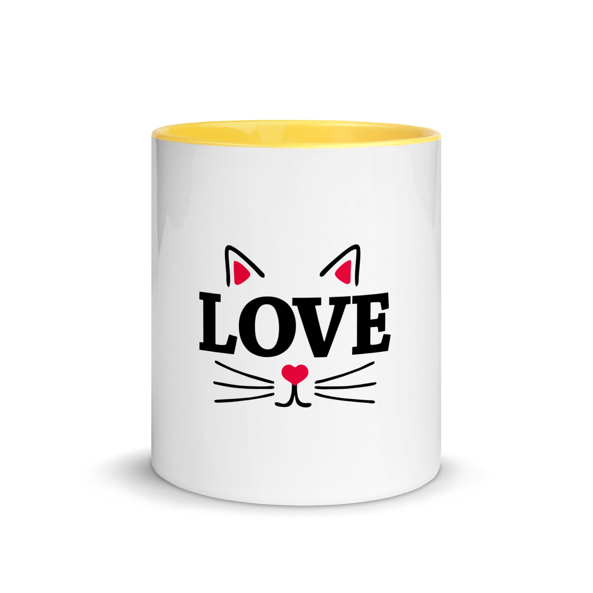 LOVE CATS - Mug with Color Inside